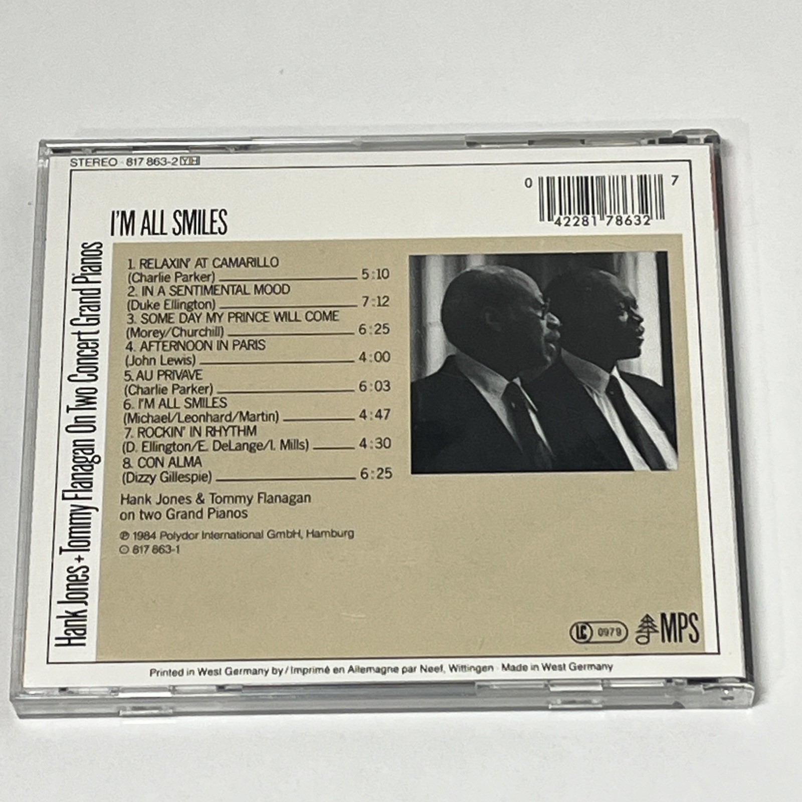 Tommy Flanagan CD Bundle - I'm All Smiles & Lady Be Good ...For Ella Jazz Bop NM