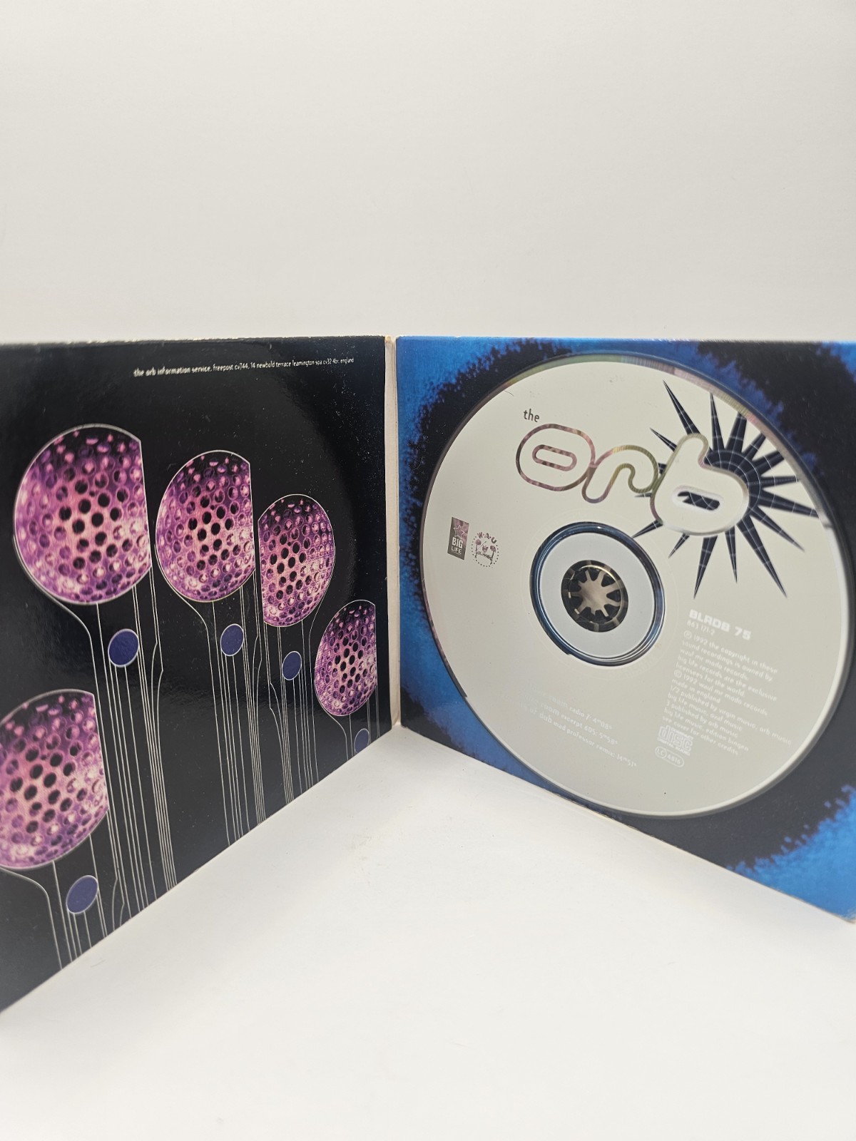 The Orb Blue Room / Towers Of Dub 3 Track CD Single 1992 Digipak