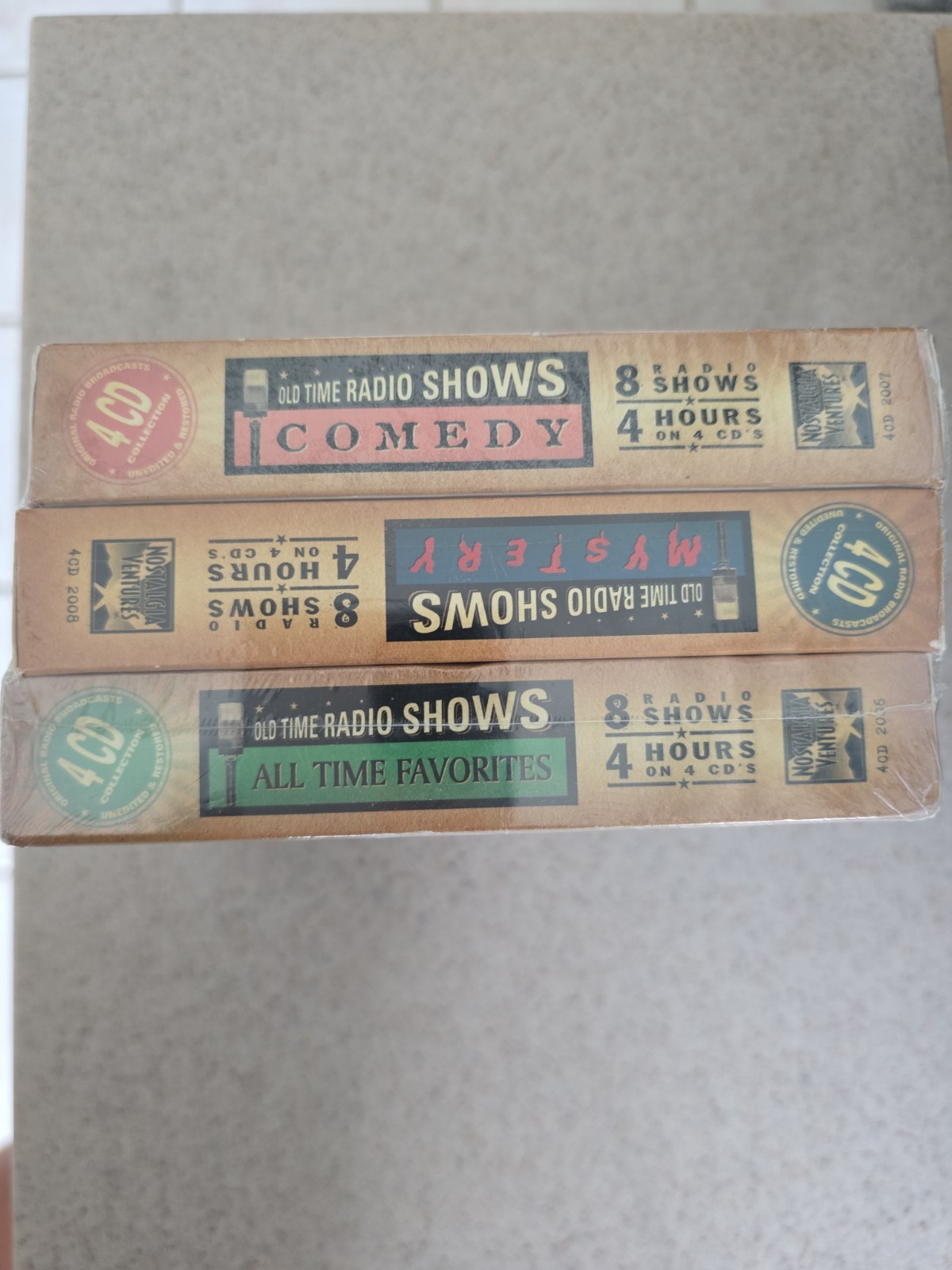3 Old Time Radio Shows 4 Cd Collection Each, Comedy, Mystery, Favorites Sealed