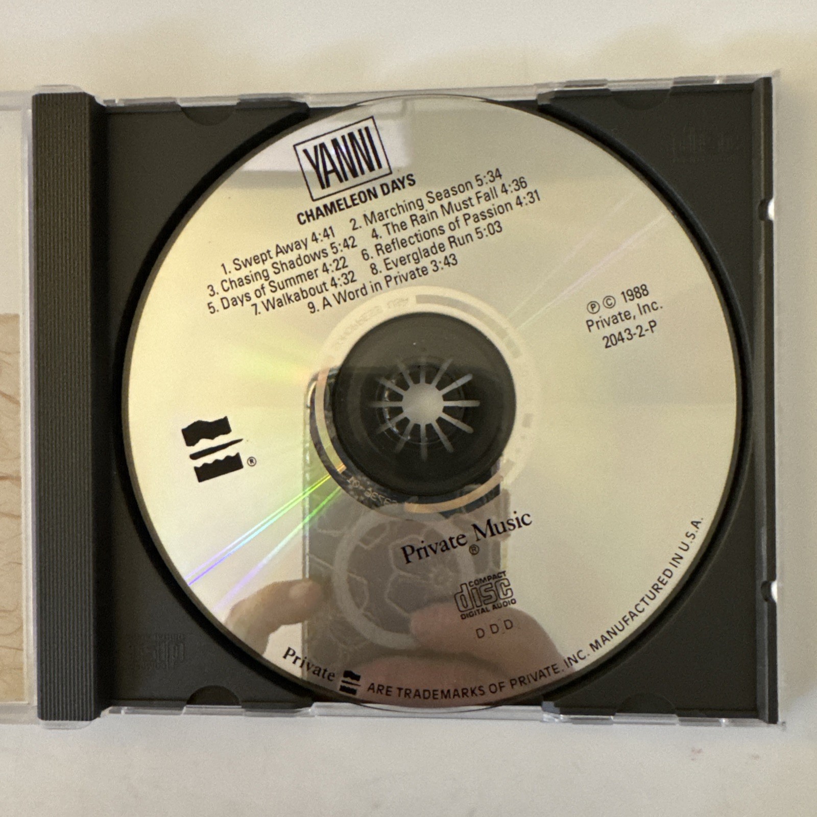 Yanni 4 CD Lot In The Mirror, Chameleon Days, Niki Nana & Snowfall VG+