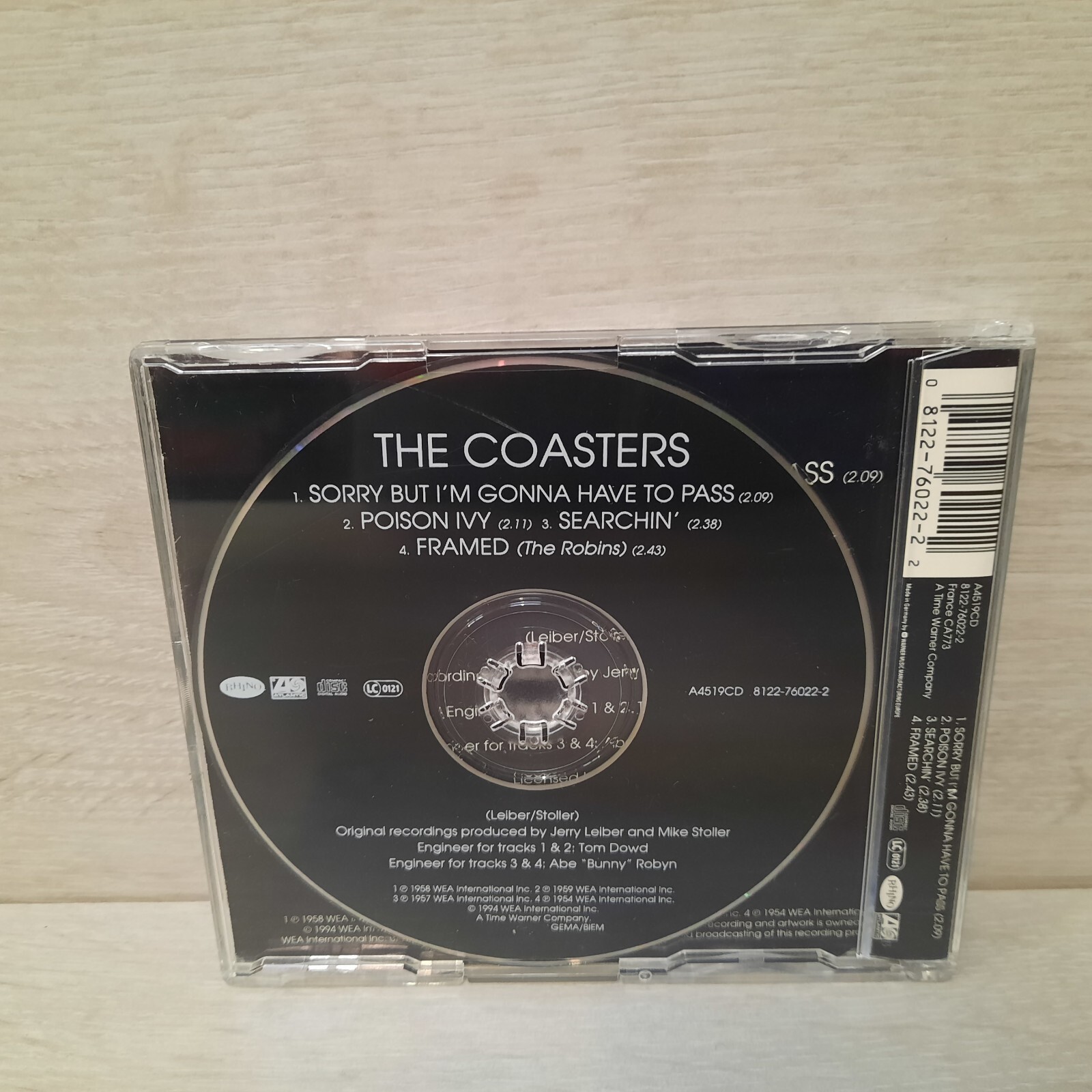 The Coasters - Sorry But I'm Gonna Have To Pass - CD Single - 1994 WEA - VGC