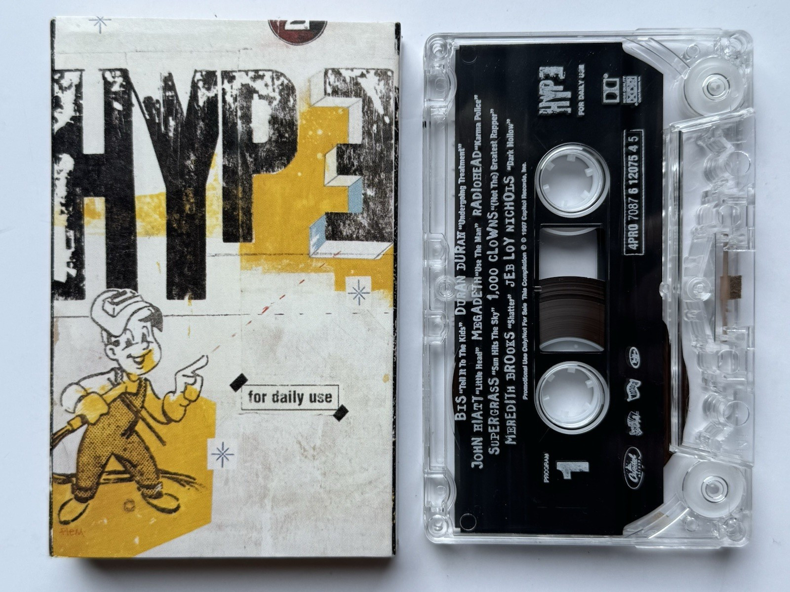 HYPE: for daily use Cassette Tape 1997 Capitol Records Sampler Compilation