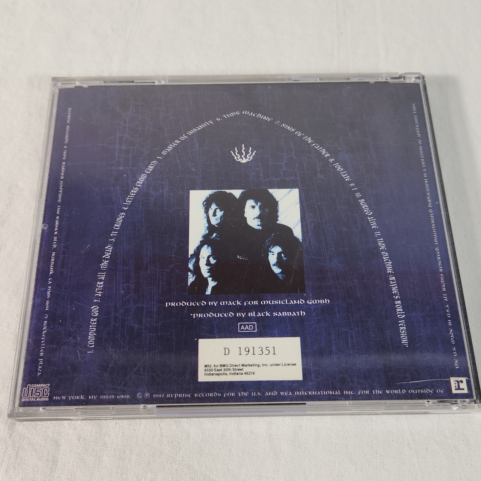 Black Sabbath Dehumanizer (CD 1992) Reprise Records Heavy Metal Rock FREE Ship