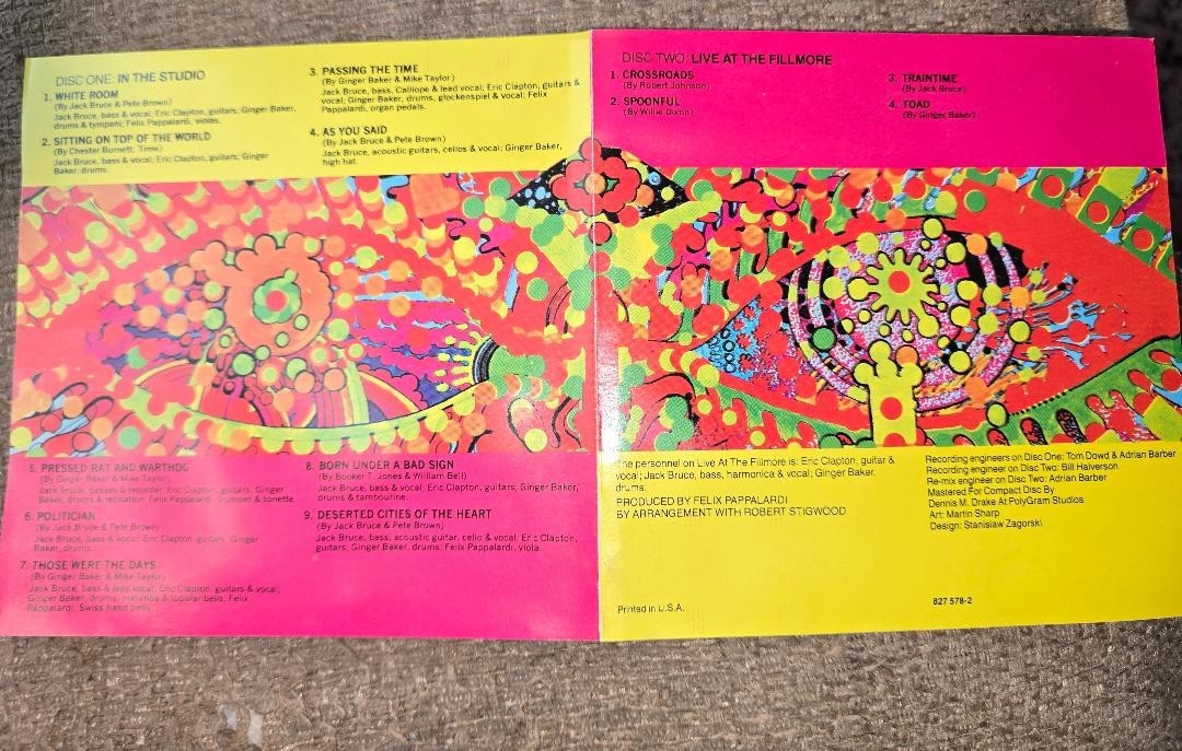 Cream – Wheels of Fire 2CD 1968 Polydor BMG Direct Rock Blues Fatbox Case