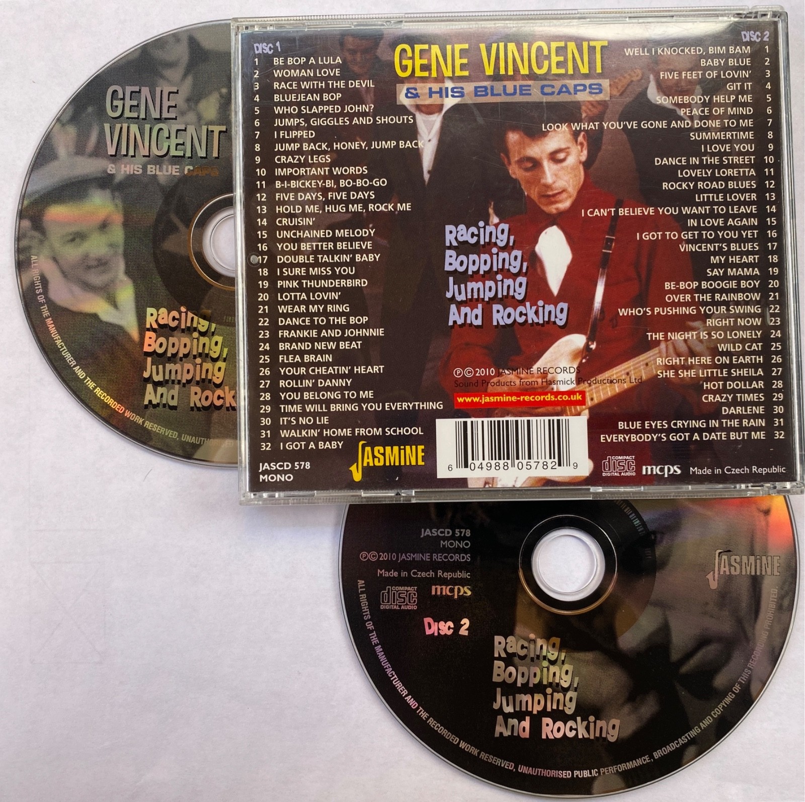 Gene Vincent & The Blue Caps Racing, Bopping, Jumping & Rocking 2CD UK Like New
