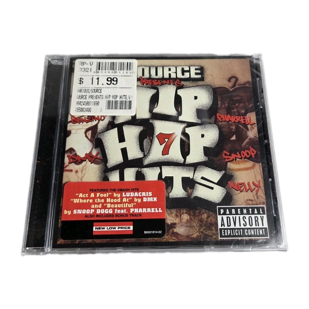 The Source HIP HOP HITS 7 CD DEF JAM (15 TRACKS) 2003 NEW SEALED w/ Hype Sticker