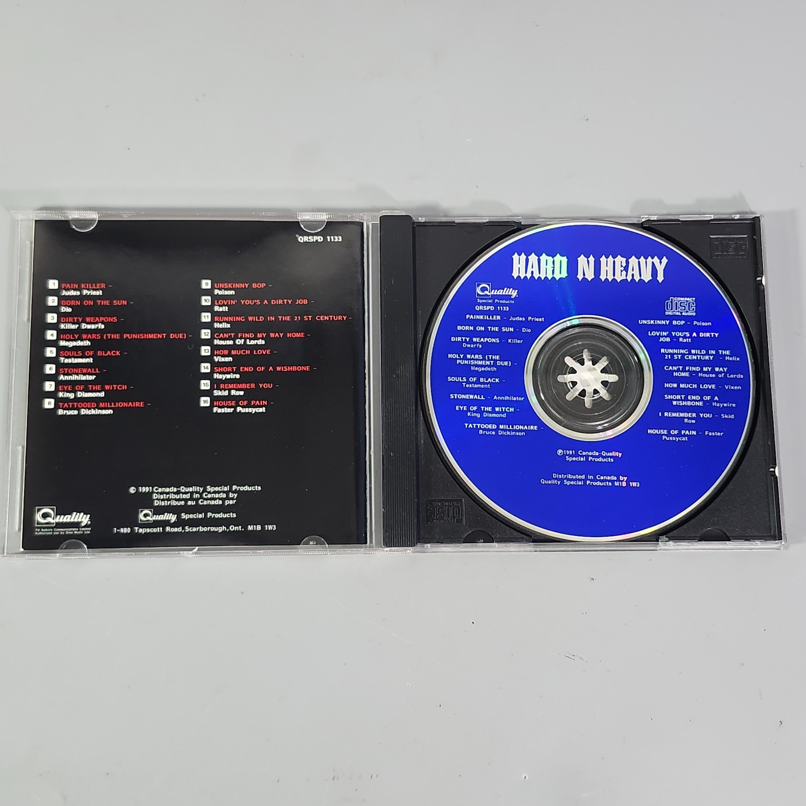 Heavy Metal 1980s Hard Rock Music Compilation CD Bundle 4-Disc Various Artist