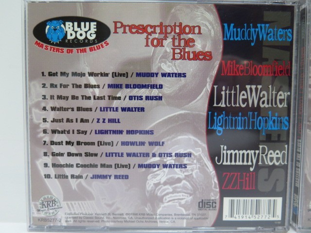 BLUE DOG RECORDS MASTERS OF THE BLUES 3 CD BOX SET 1998 BX1004 NO BOX VG+!