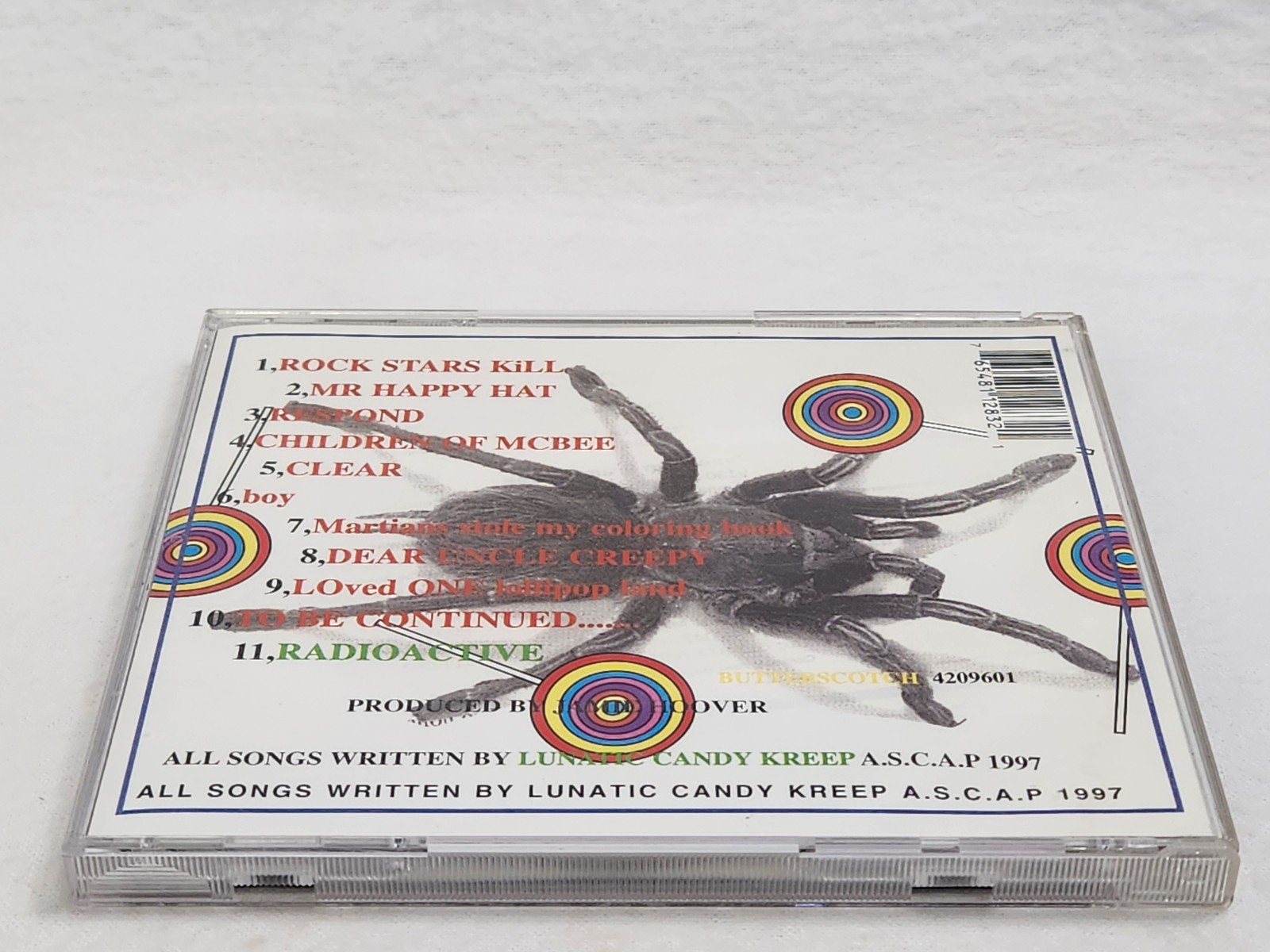 Lunatic Candy Kreep - Lunatic Candy Kreep CD 1997 Butterscotch Recordings Signed