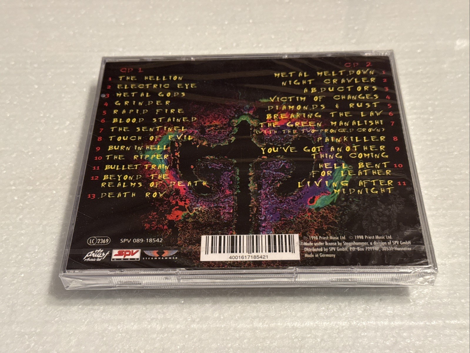[NEW!] 98 Live Meltdown by Judas Priest (CD, Sep-1998, 2 Discs, CMC) RARE! OOP