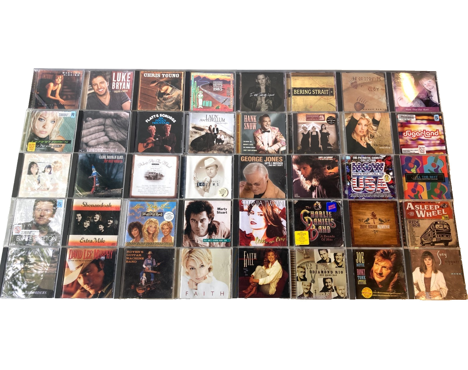 Wholesale Lot of 120 Country Music CD's:Classic,Outlaw,Bluegrass,Pop,Swing,Cowbo