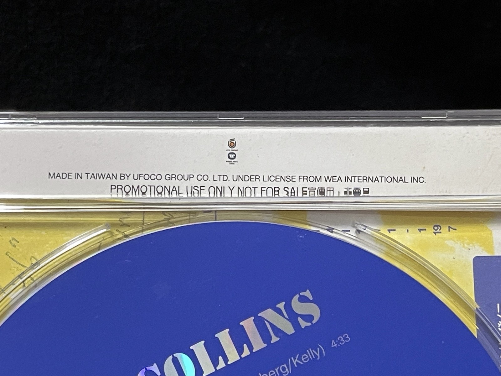 Phil Collins True Colors Taiwan Ltd Edition 1-Track Promo CD Sampler 1998 RARE