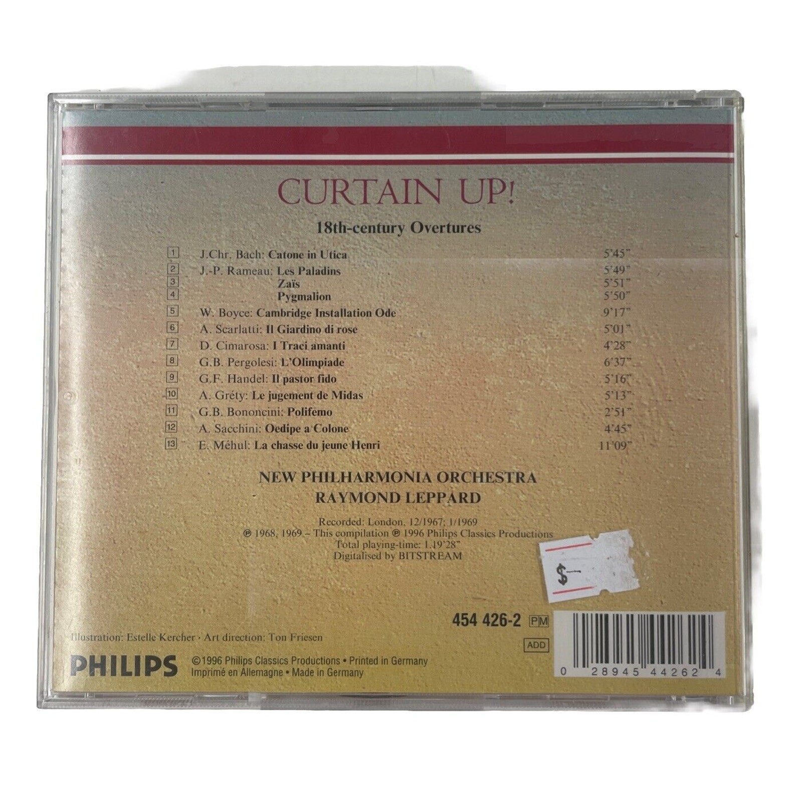 Curtain Up! Golden Baroque Handel, Rameau, Scarlatti Overtures CD