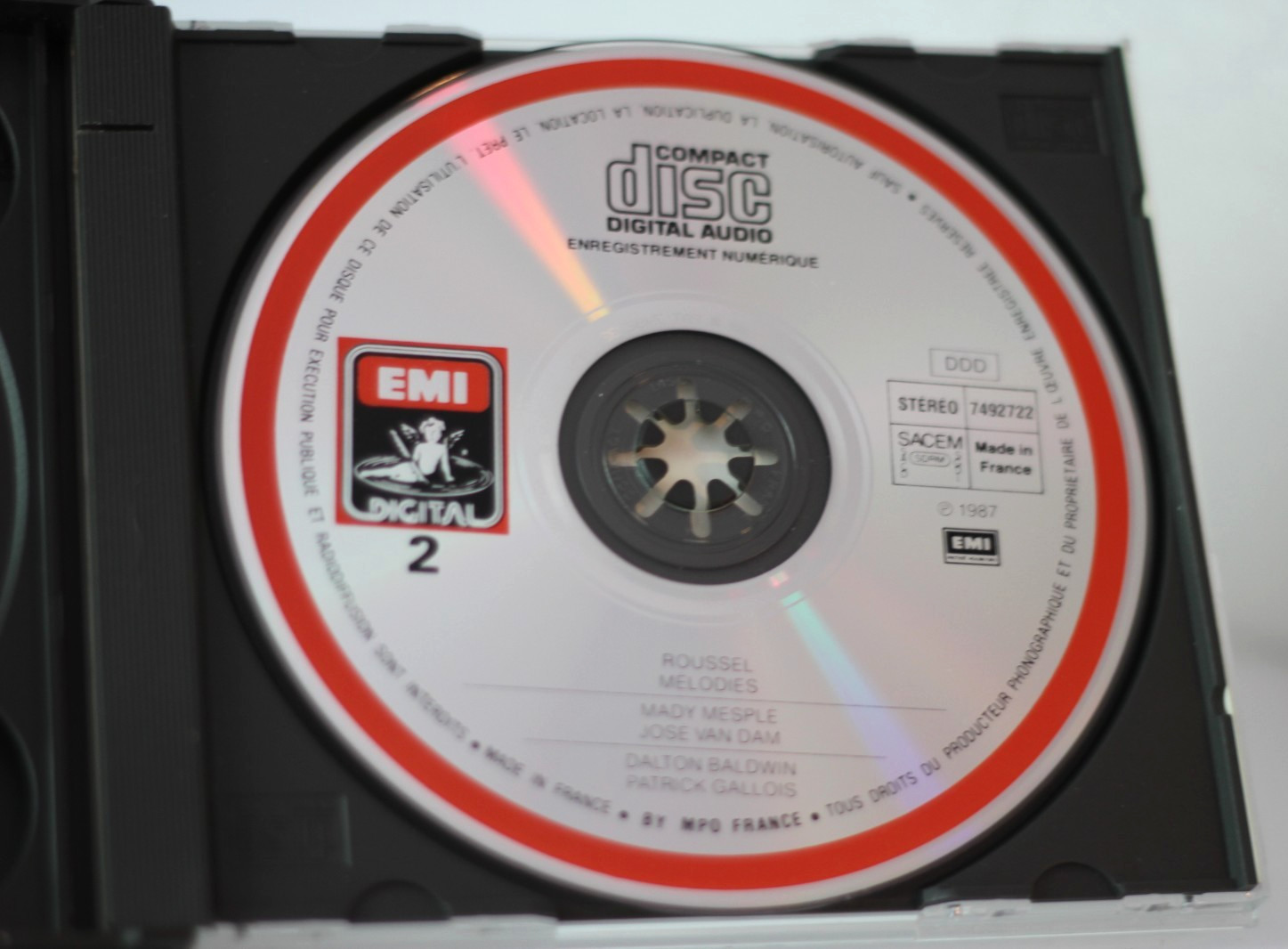 Albert Roussel / Integrale Des Melodies EMI 2 CD Mesple Complete Songs France