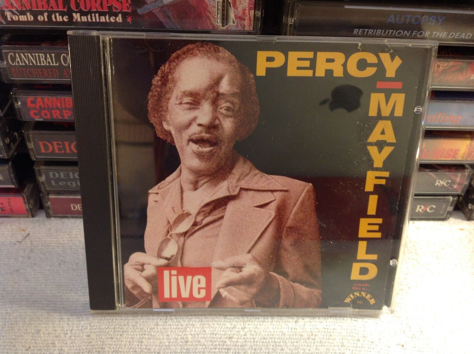 PERCY MAYFIELD LIVE JAZZ BLUES CD '94 SLAW OG PROFESSOR LONGHAIR OOP