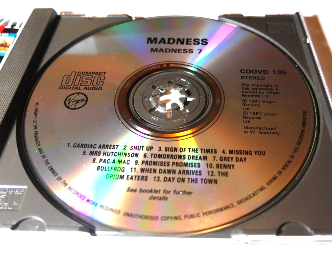MADNESS 7 CD West German Release Case is VG+ CD is Excellent and Tested