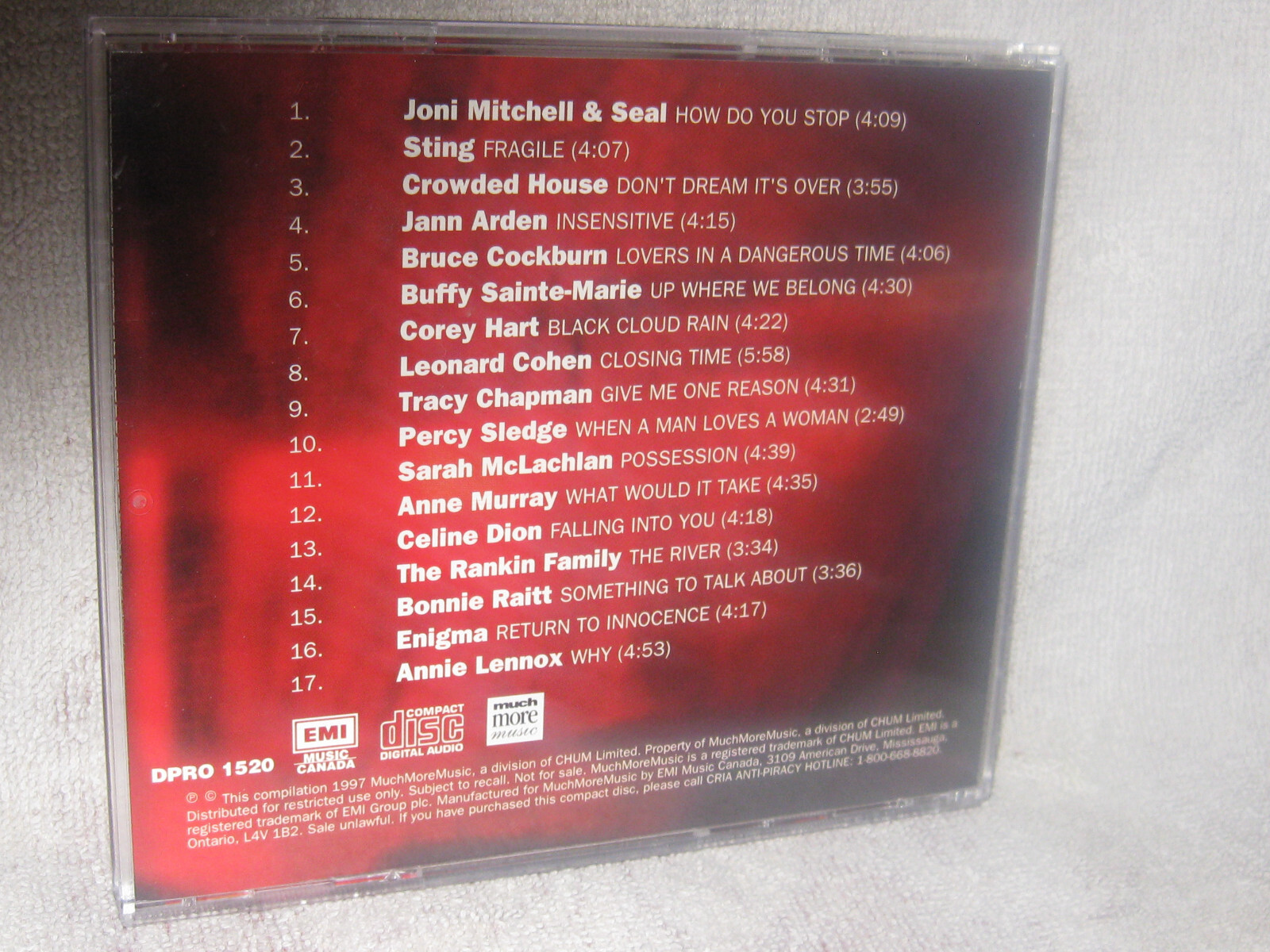 Much More Music Sampler (1997) 1050 Chum Toronto rock radio compilation CD