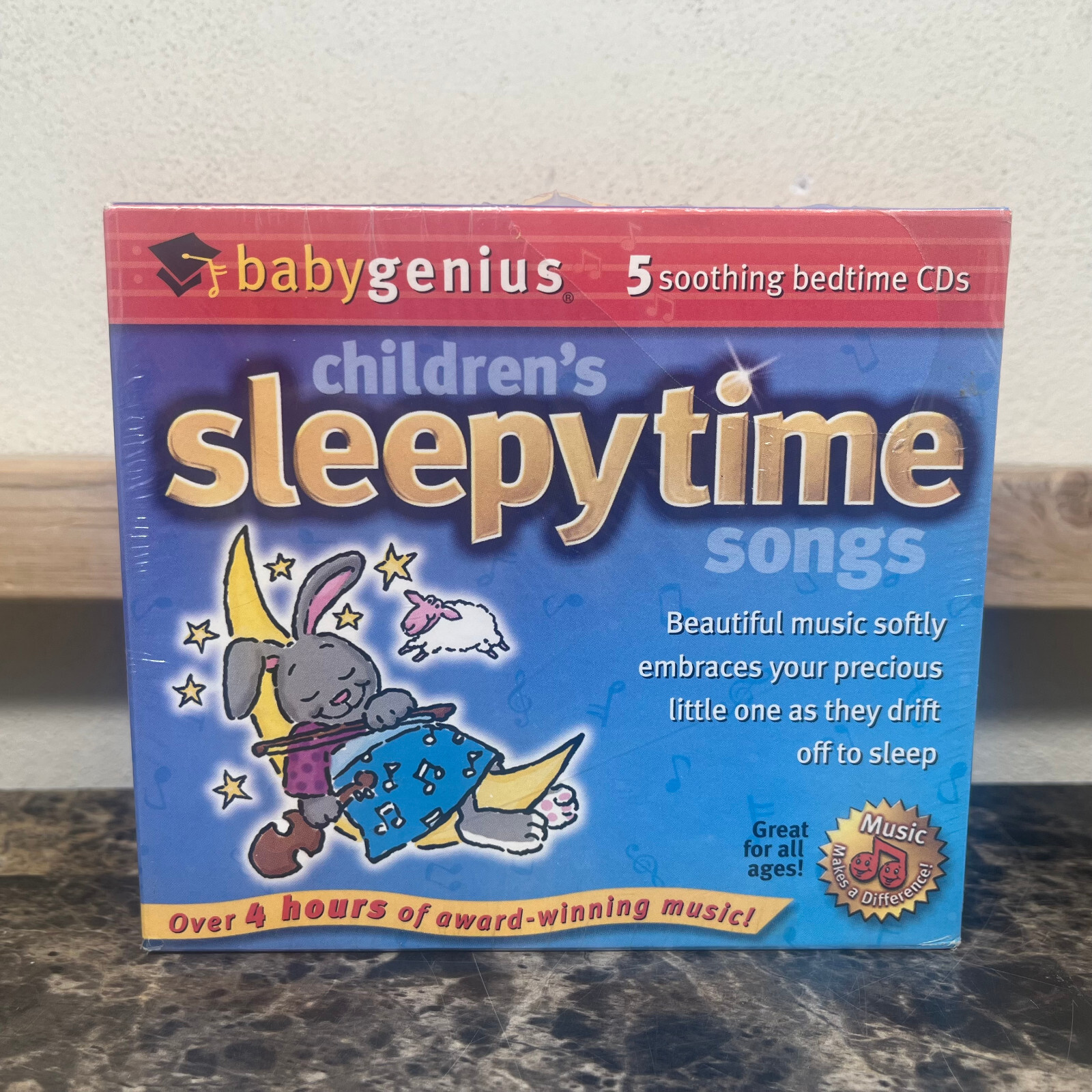 BabyGenius Children's Sleepy Time Songs 5 CD Set Over 4 Hours NEW