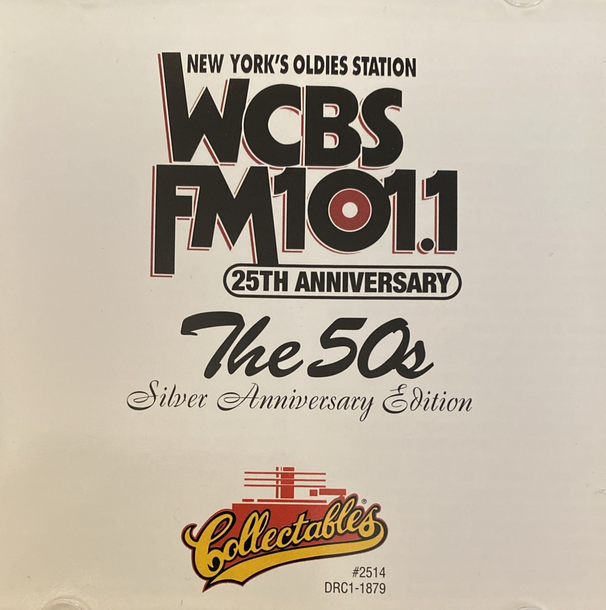 WCBS FM 101.1 25th Anniversary Vol 1 The 50s CD Silver Edition Collectables 1997