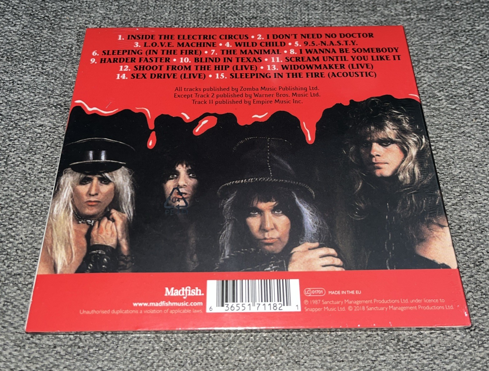 Live in the Raw by W.A.S.P. (Wasp) (New CD)⭐️Buy Any 3 Get 1 Free⭐️