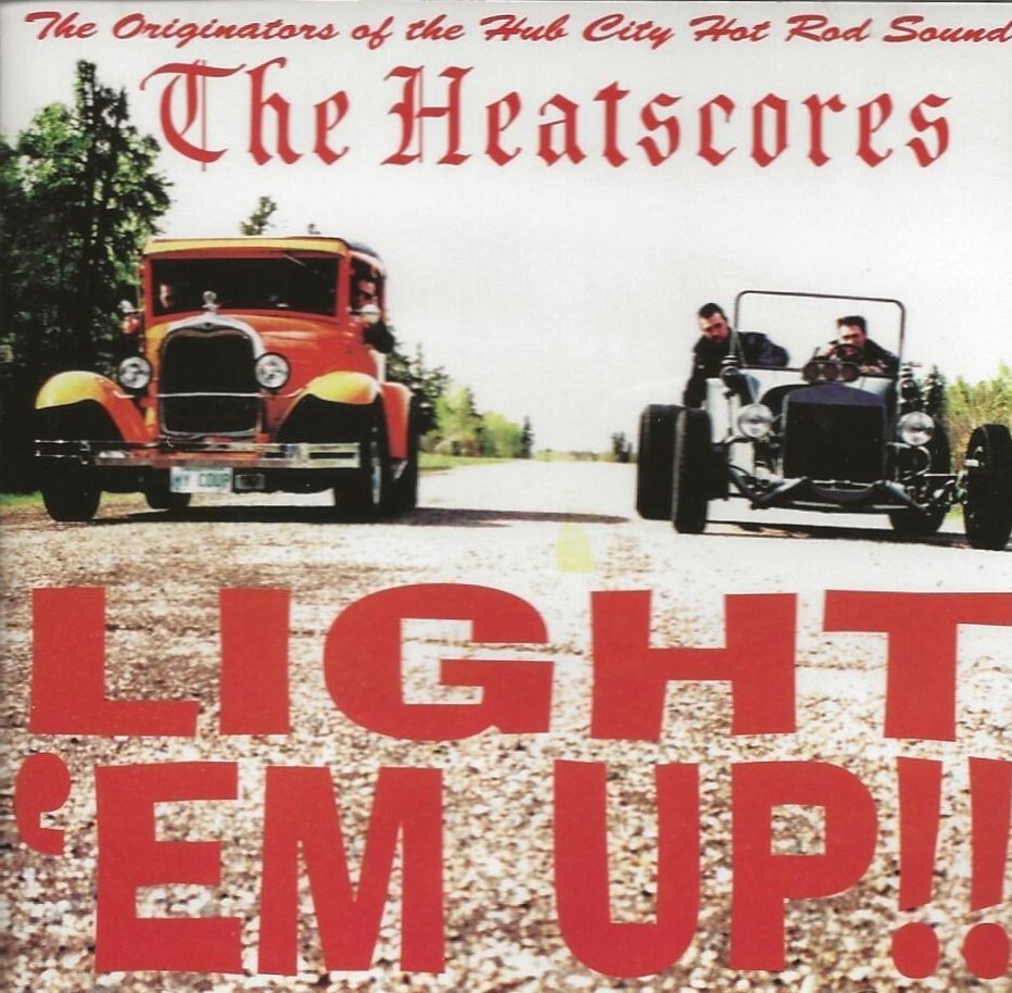 Rare Surf/Hot Rod CD! - The Heatscores - Light 'Em Up!! w/ sticker - Like New!