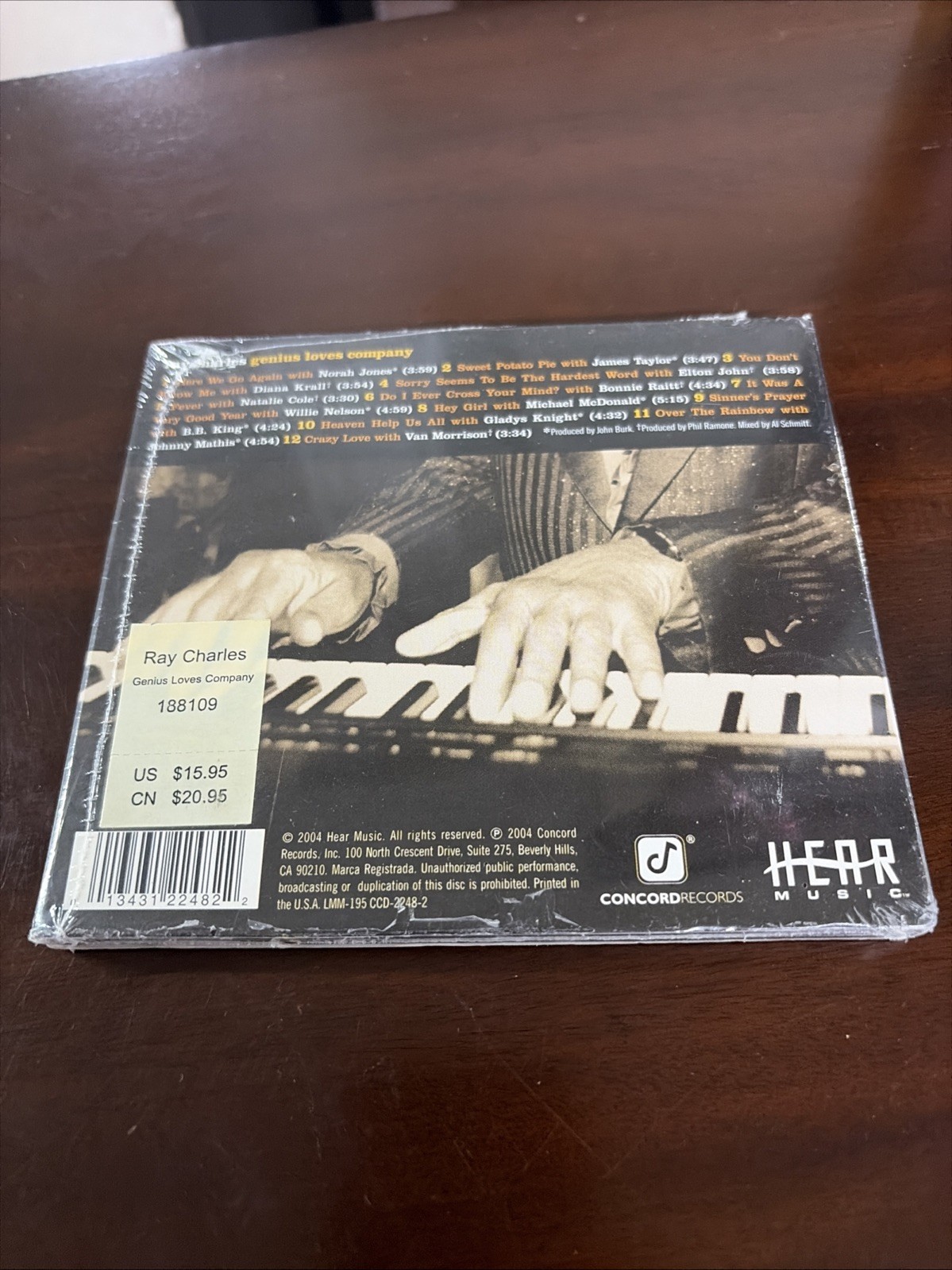 Ray Charles - Genius Loves Company NEW and Sealed (CD, 2004, Concord Jazz)