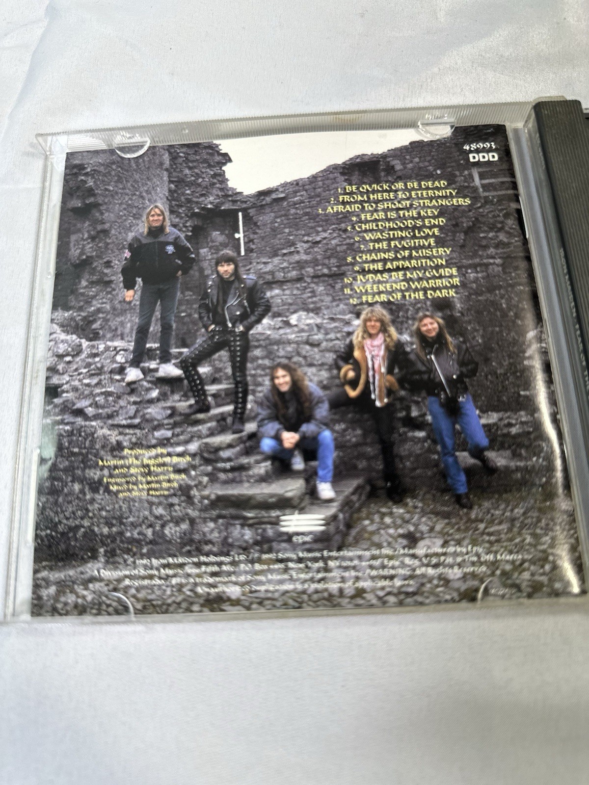 Iron Maiden Fear of the Dark (CD, Epic Records, 1992)