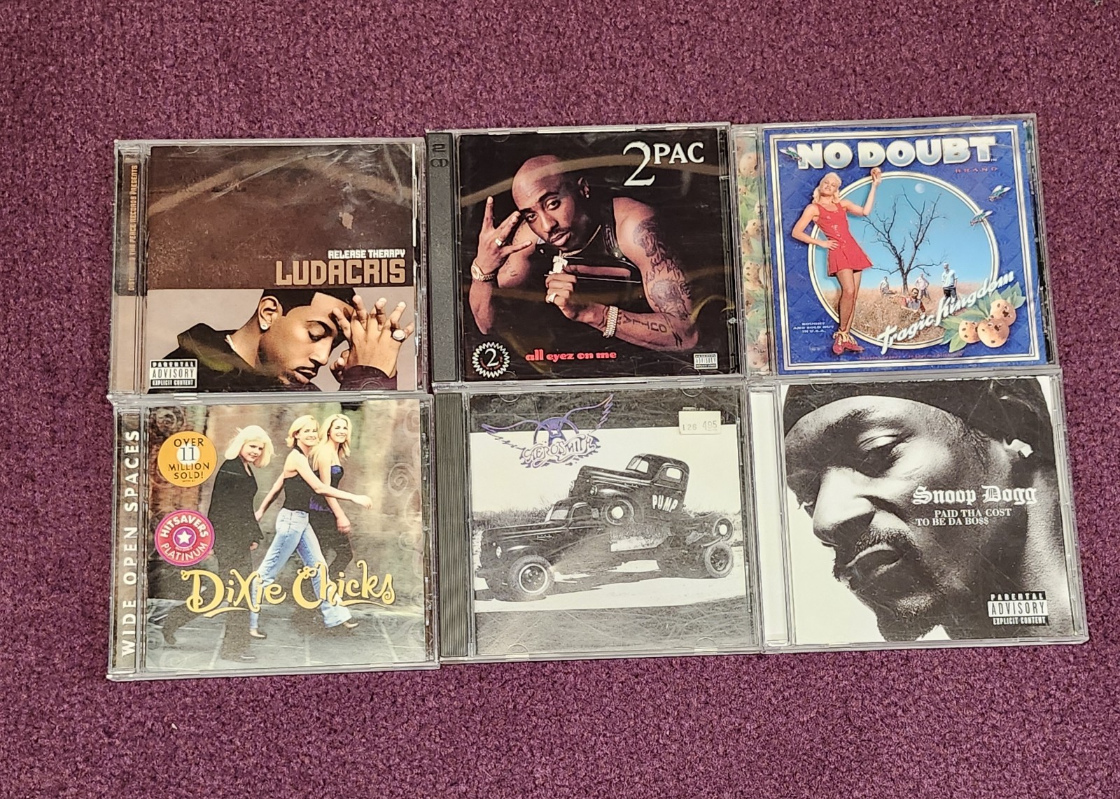 90s-2000s Mixed Random CD Lot Country Rock Rap Hip Hop Alternative Rock Y2K