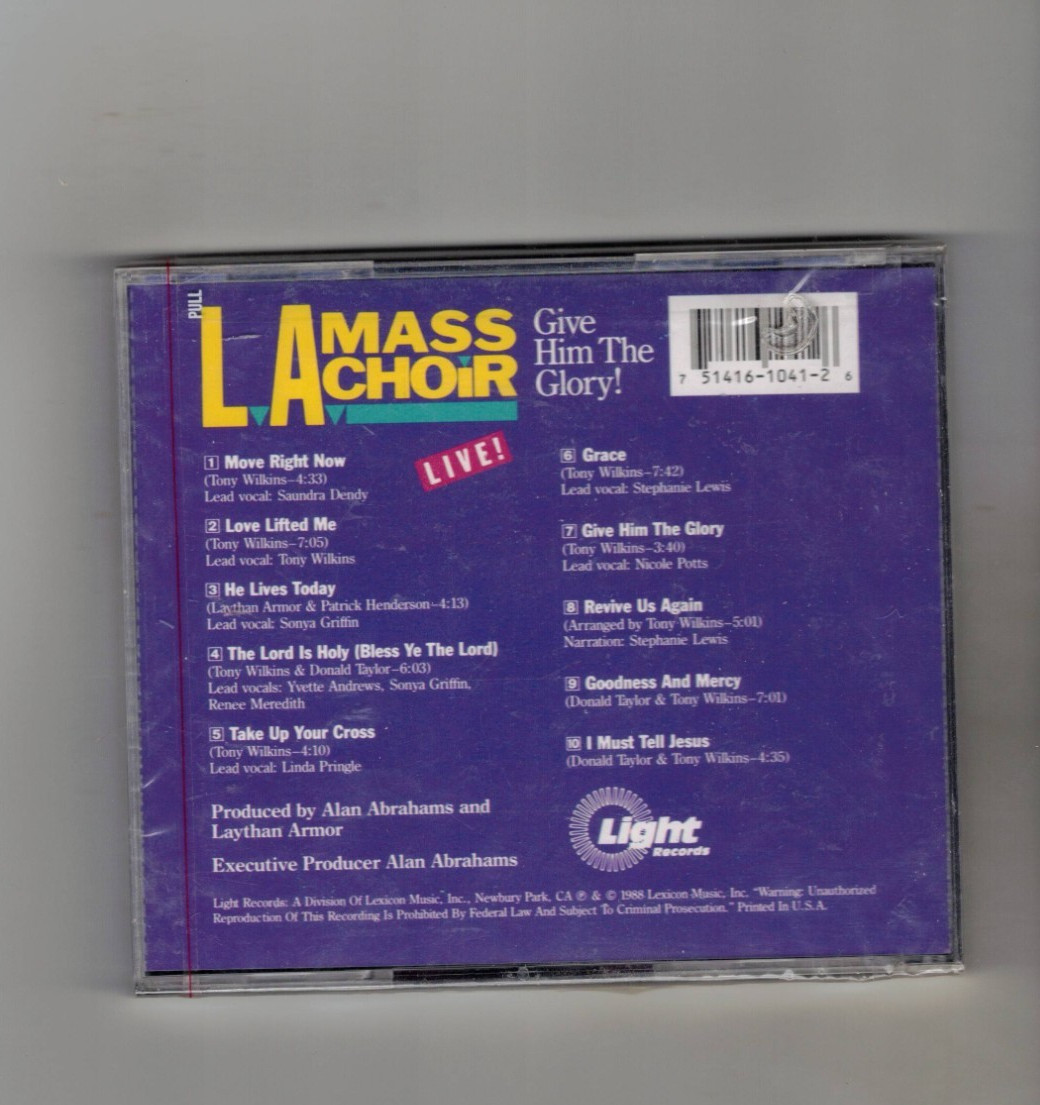 La Mass Choir - Give Him The Glory! - New Factory Sealed CD - cracked case