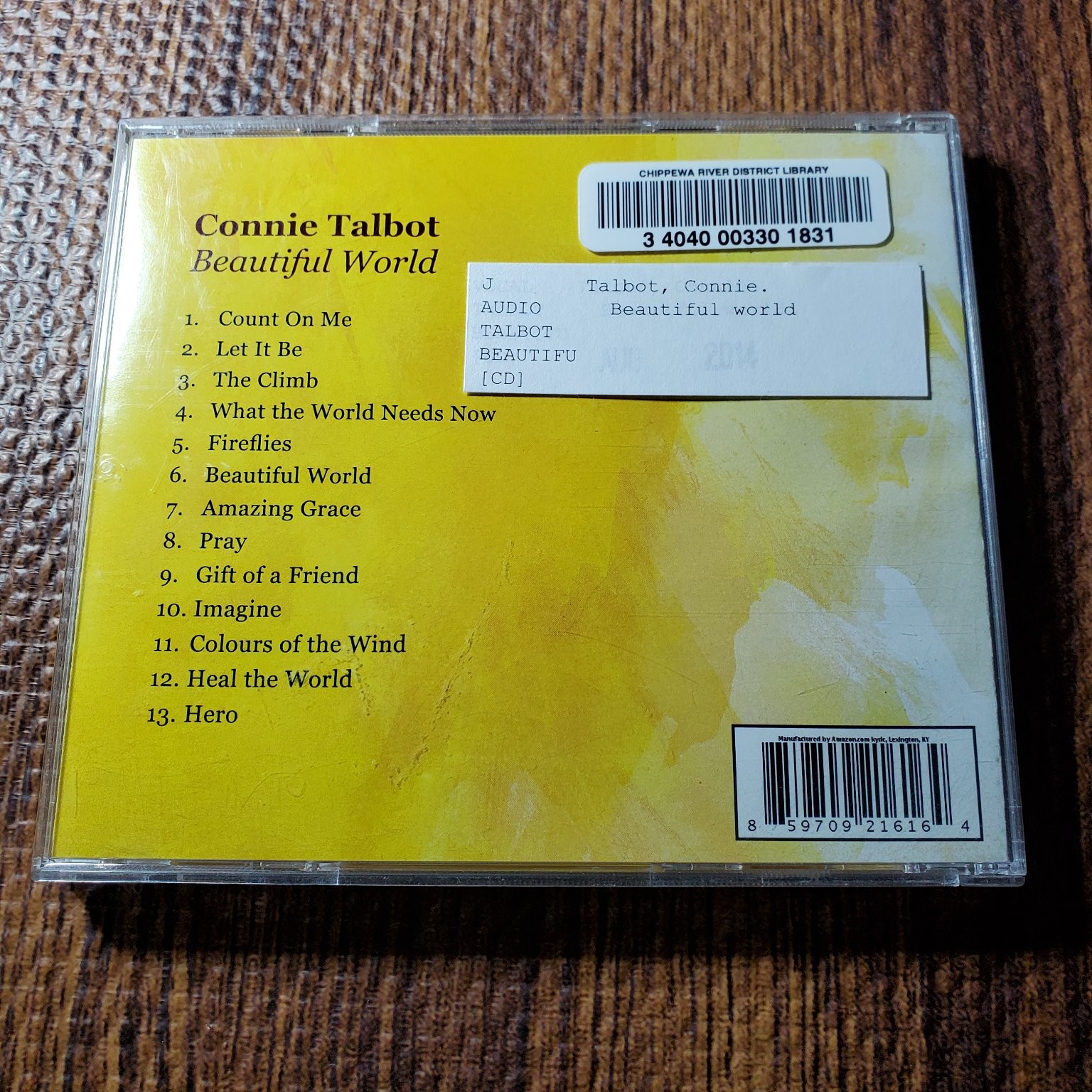 Connie Talbot - Beautiful World CD 2007 Pop Christian Sony BMG