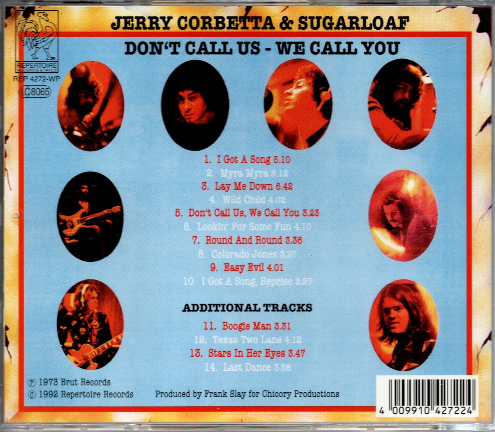 SUGARLOAF-DON'T CALL US.. 1973/1992 UK IMPORT CD 4 BONUS TRACKS RARE