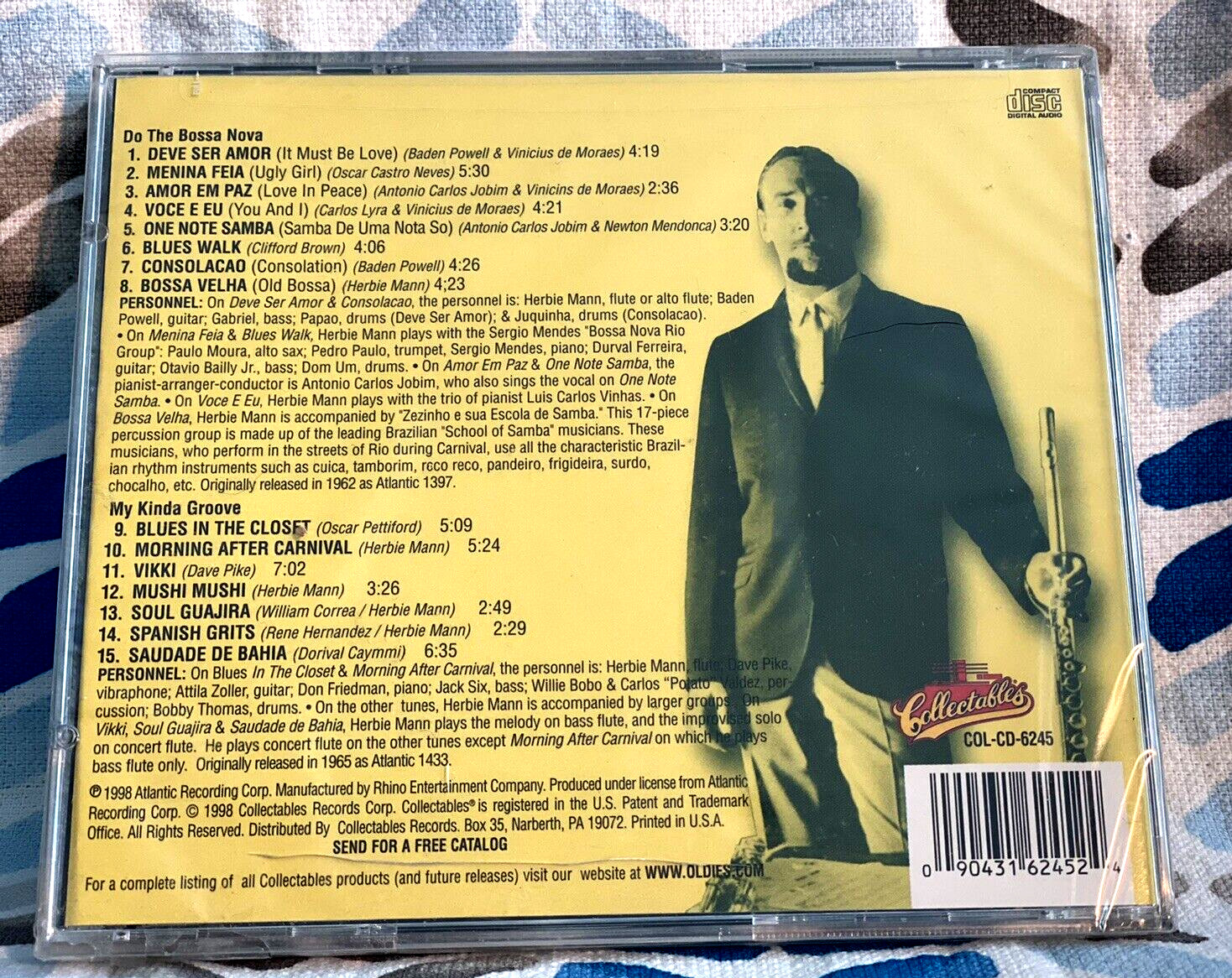 HERBIE MANN 2 Albums on 1 CD Do The Bossa Nova / My Kinda Groove *SEALED*