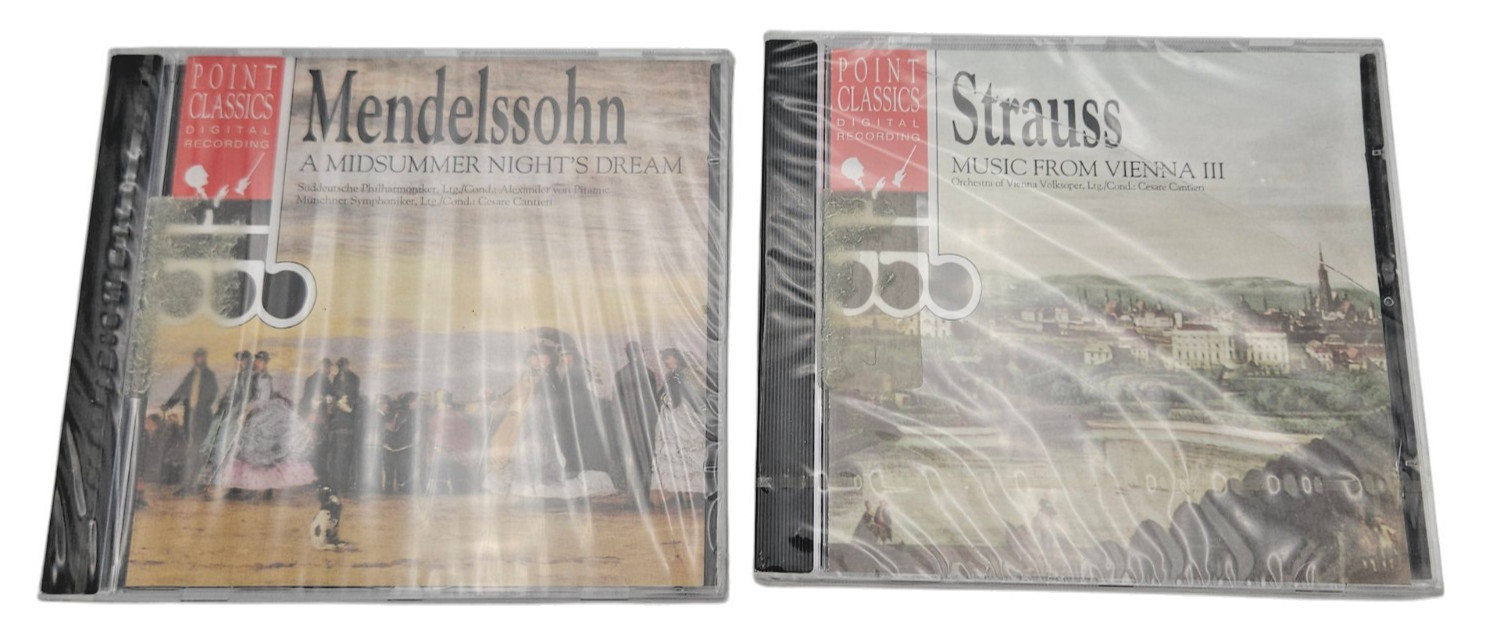 Point Classics Digital Recording Mendelssohn Midsummer & Strauss Vienna Lot of 2