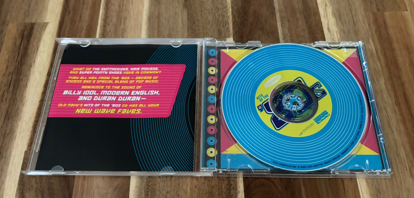 HITS OF THE 80's New Wave Faves; 2001 CD Old Navy