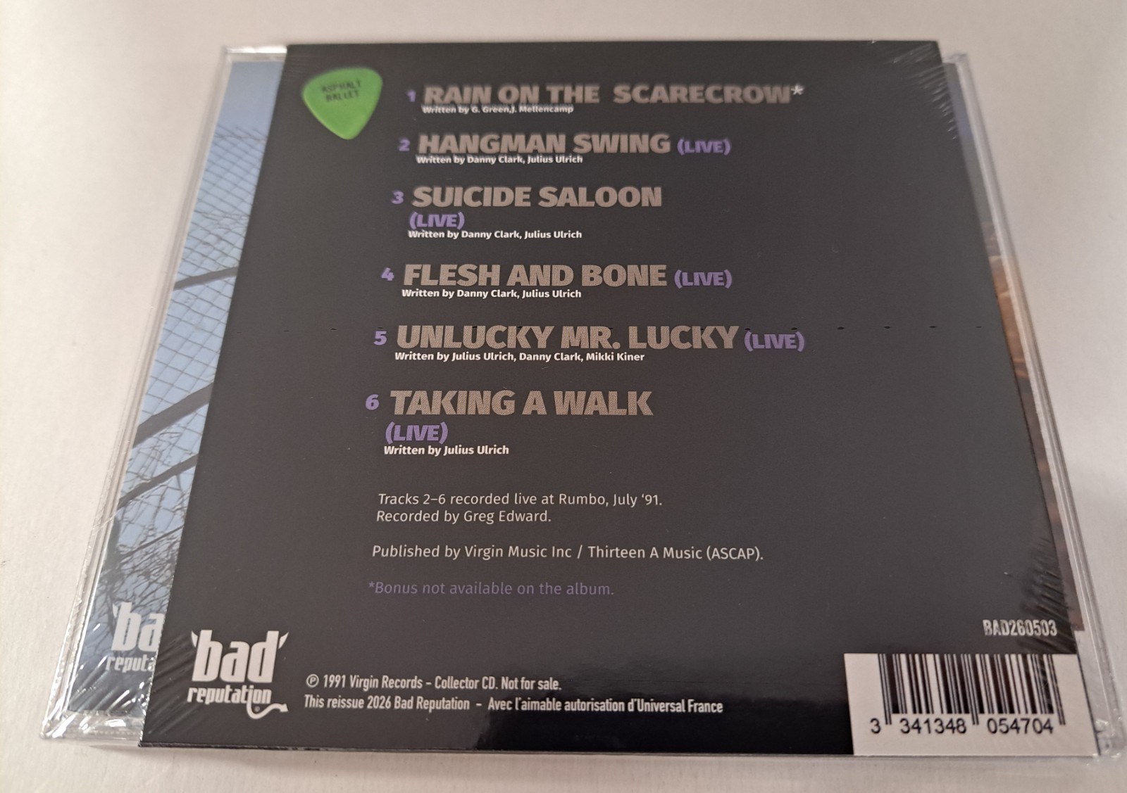 Asphalt Ballet S/T New CD Reissue + Bonus Disc US Hard Rock Blues Hell's Kitchen