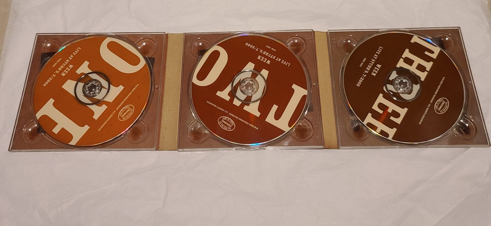 Ween Live At Stubb's 7/2000 3 CD Set OOP Chocodog 2003 CDR-1004 Bonus Mpeg Video