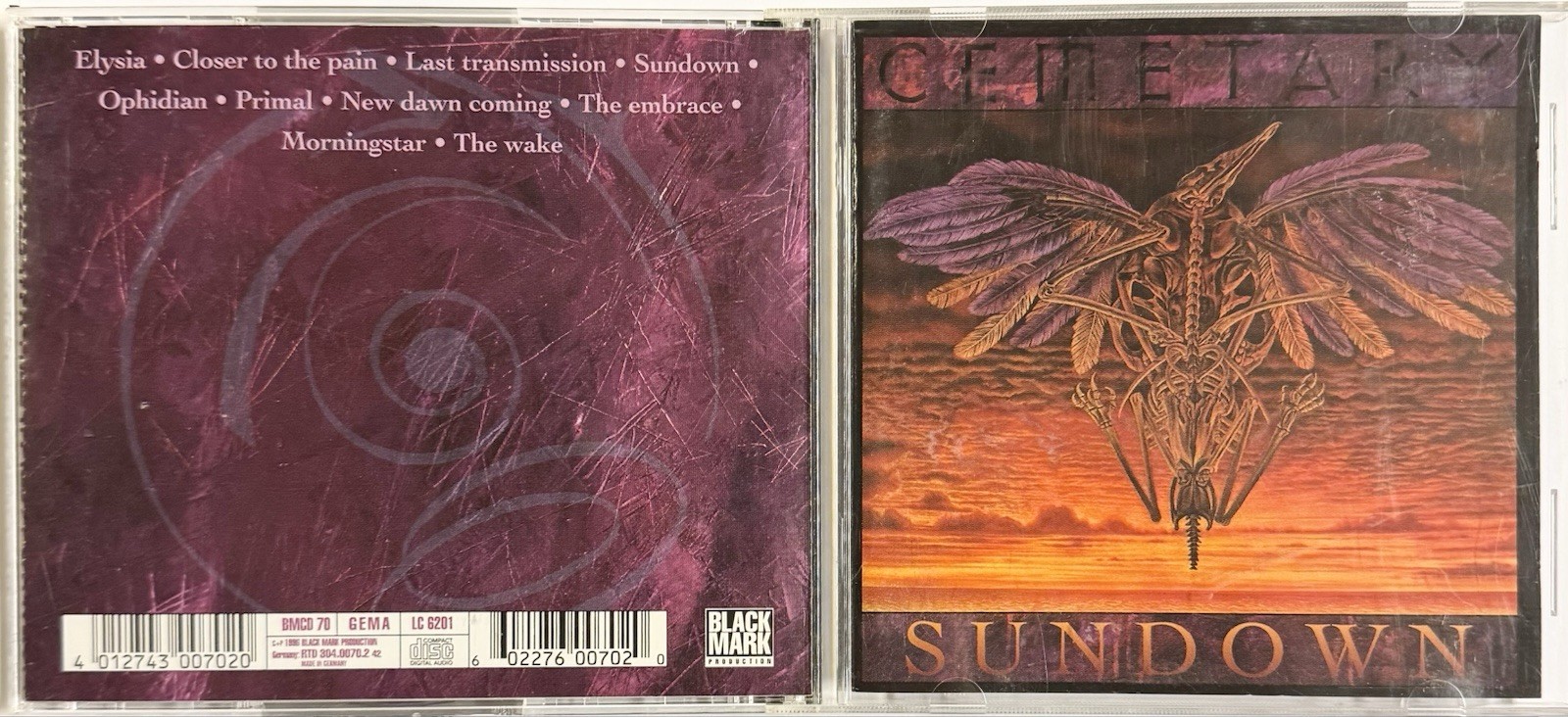 Cemetary - Sundown (CD, 1996) Black Mark | Gothic Metal | NM Like New | Rare OOP
