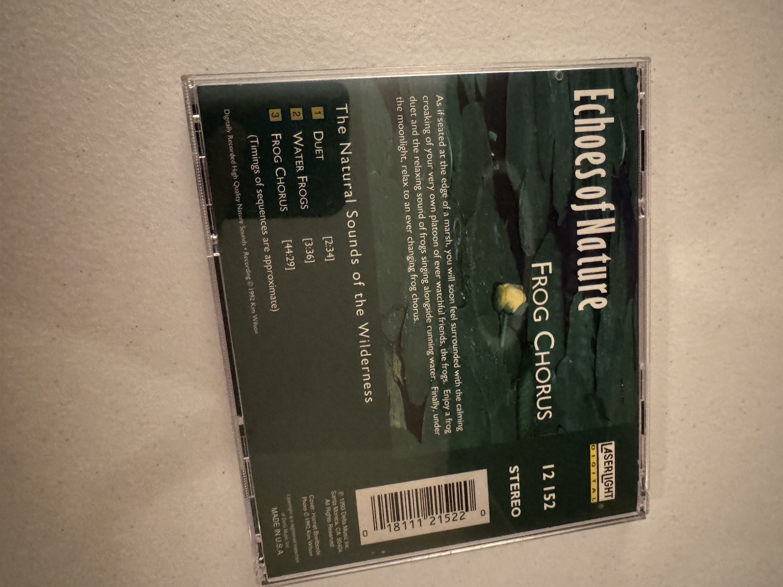 Echoes of Nature: Frog Chorus by Echoes Of Nature (CD, Apr-1993, Laserlight)