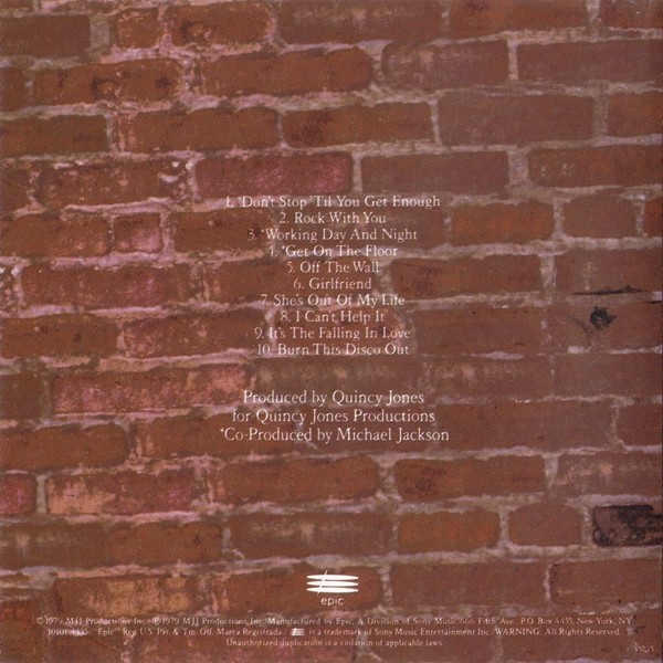 Michael Jackson - Off The Wall (CD, Album) (Near Mint (NM or M-)) - [Location_ r