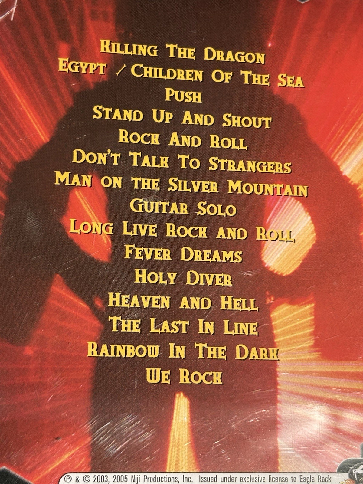 Dio Evil or Divine Live in New York City CD 2005 Spitfire Records Music CD