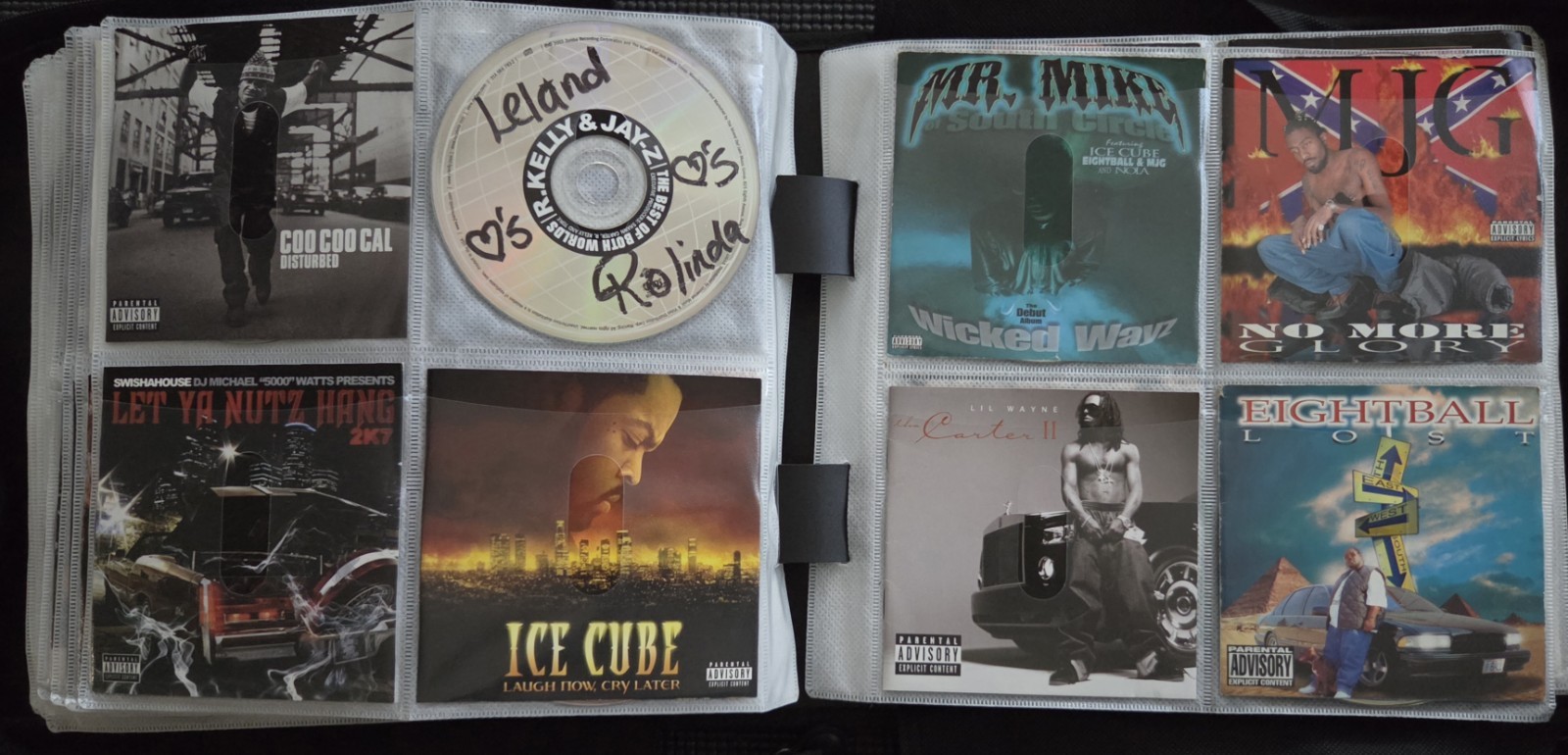 Vintage 90s/2000s Rap Hip-Hop Gangsta & Soul & R&B CDs In Binder - Some Rare