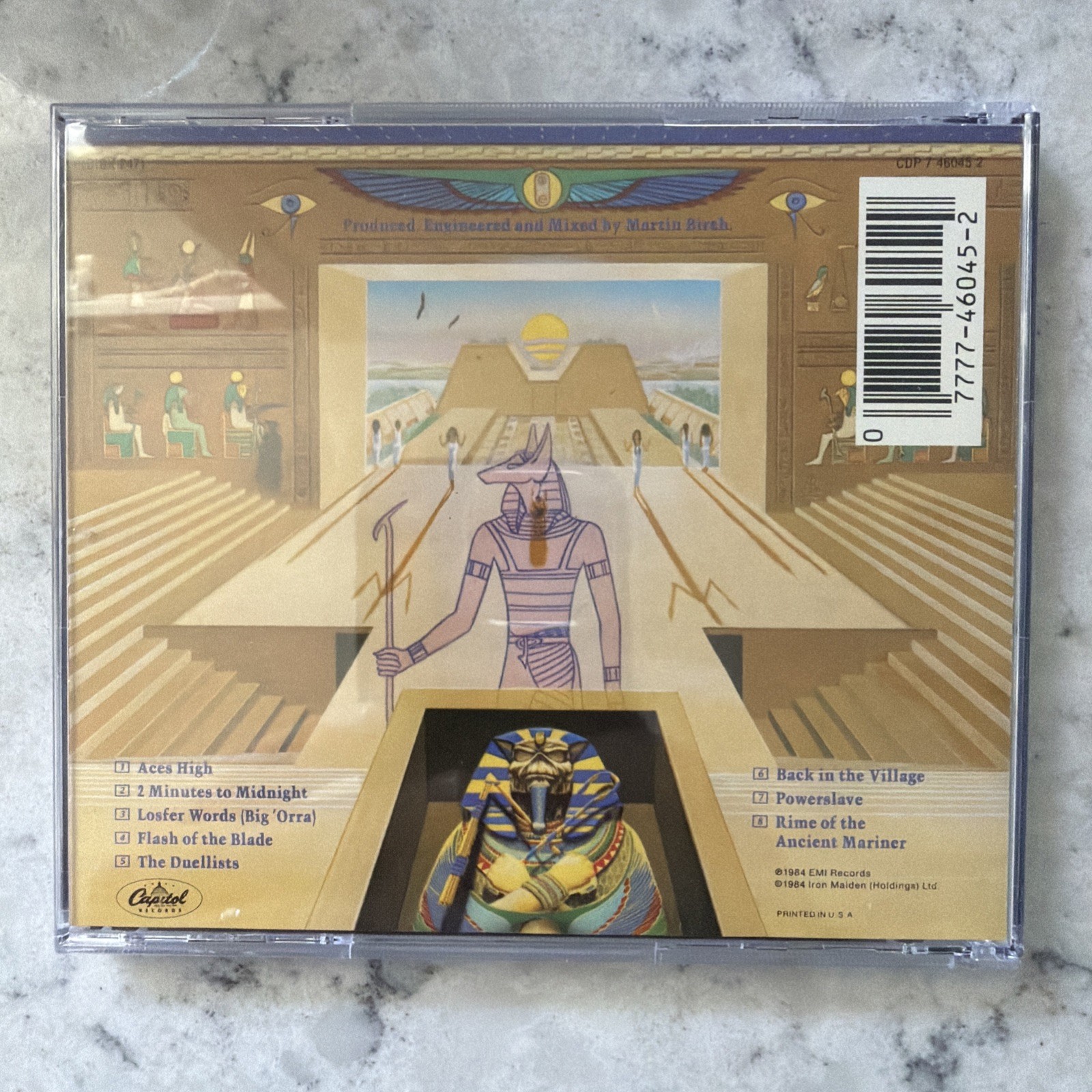 Iron Maiden - Powerslave (1984) CD, Original Mastering Capitol CDP 7 46045 2