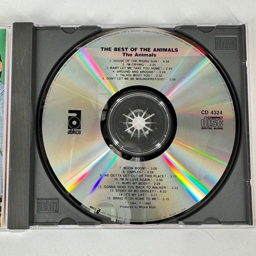The Animals – The Best Of CD 1987 Remastered ABKCO Blues Rock British Invasion