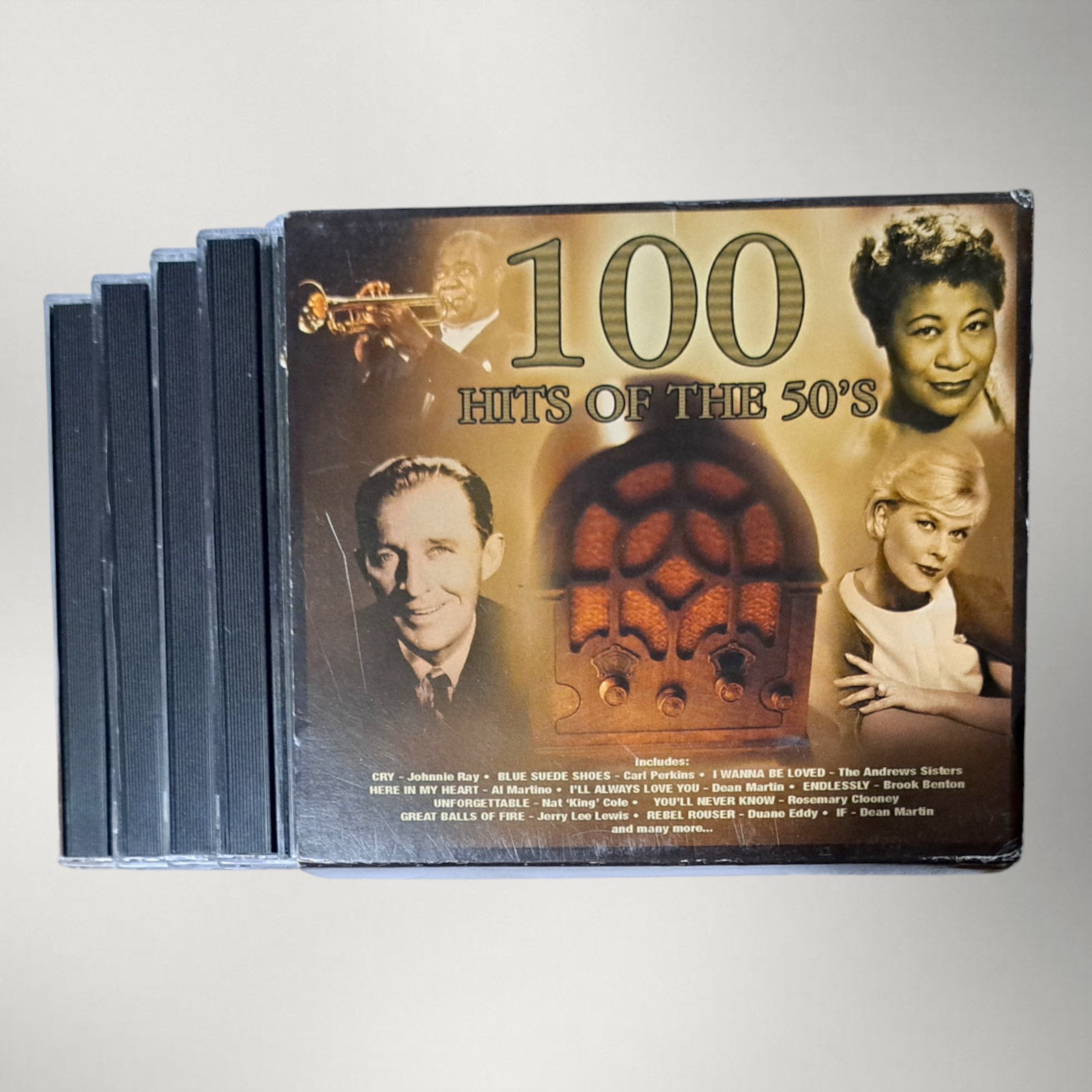 50's 100 Hits 4 CD set, in original sleeve and housed in individual jewel cases.