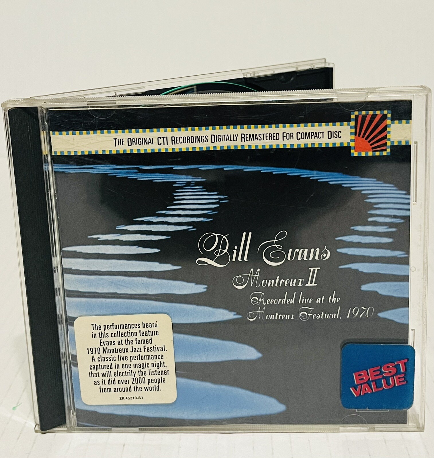 Bill Evans- Montreux II Live 1970 CD - CTI / CBS 🎹