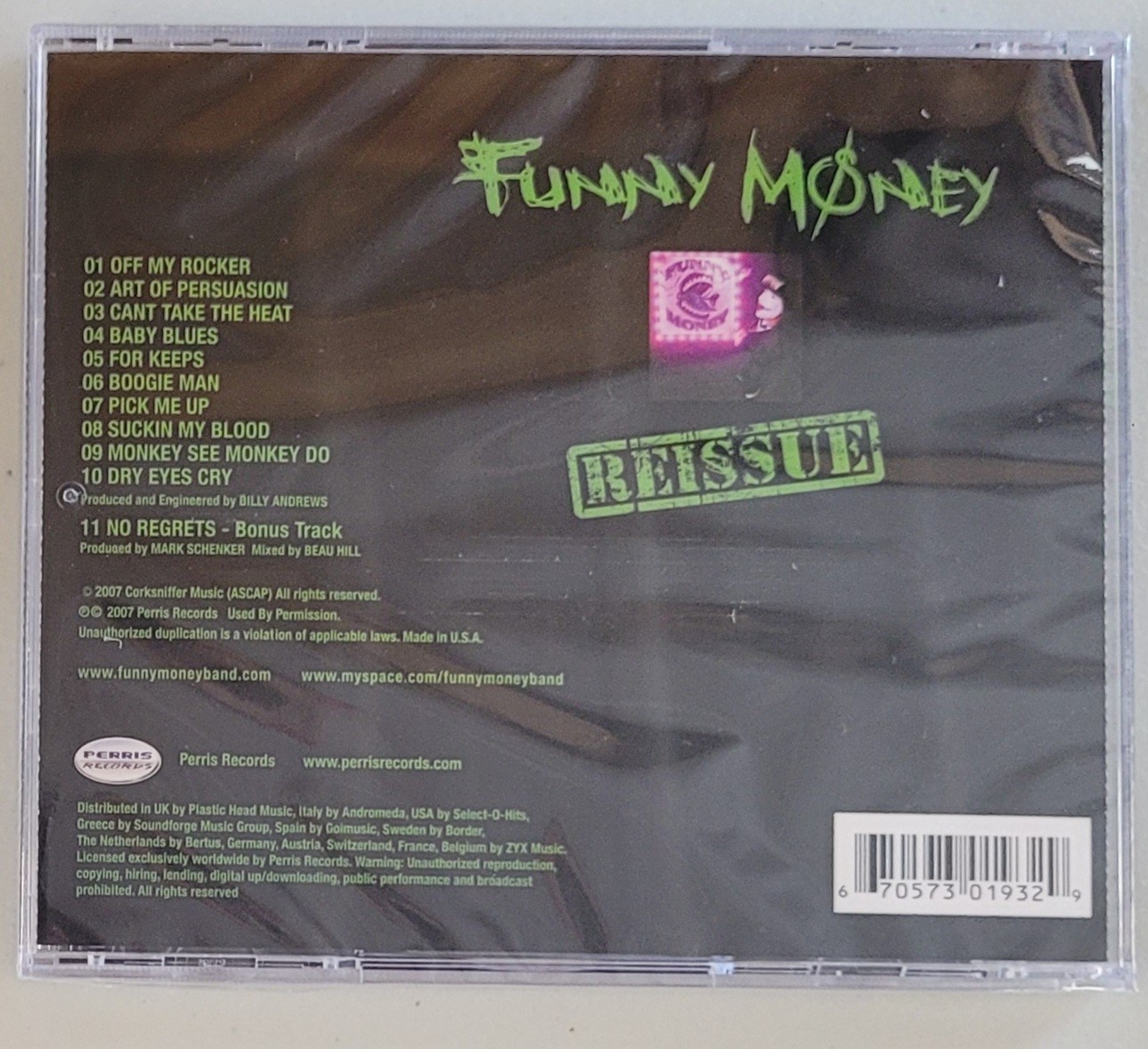 Funny Money self titled Reissue CD new s/t same Kix Steve Whiteman