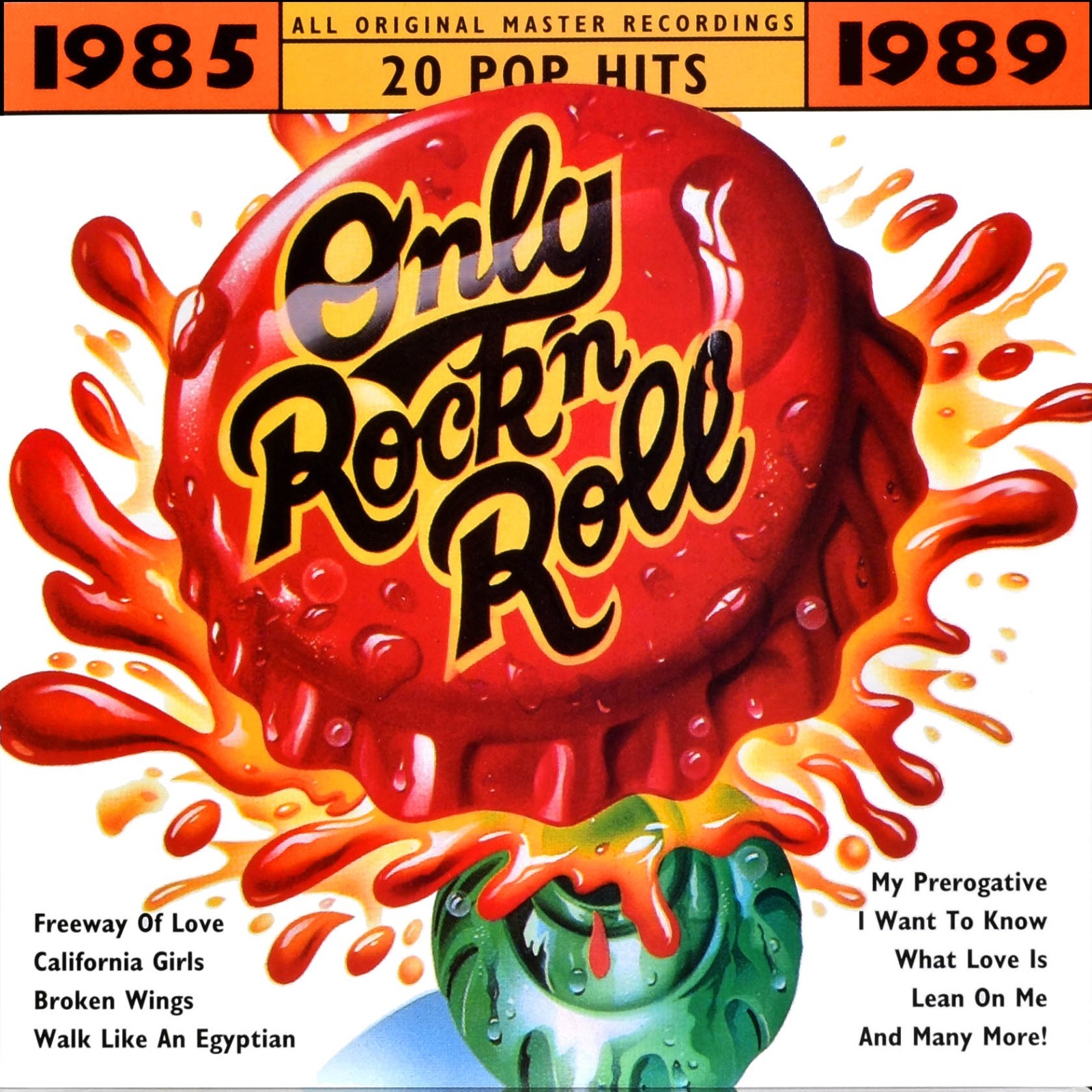 4 CD Lot 80s 90s Compilation Various Only Rock On 1990 95 Only 985-1989 Red Hot