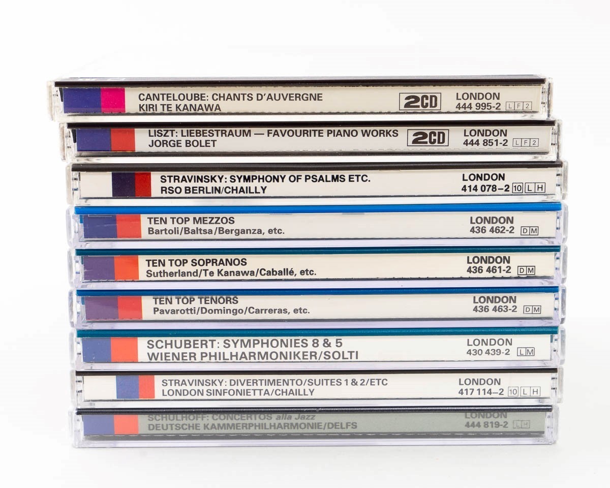 11 Classical CDs London Digital Recording Liszt Stravinsky Schubert Scholhoff