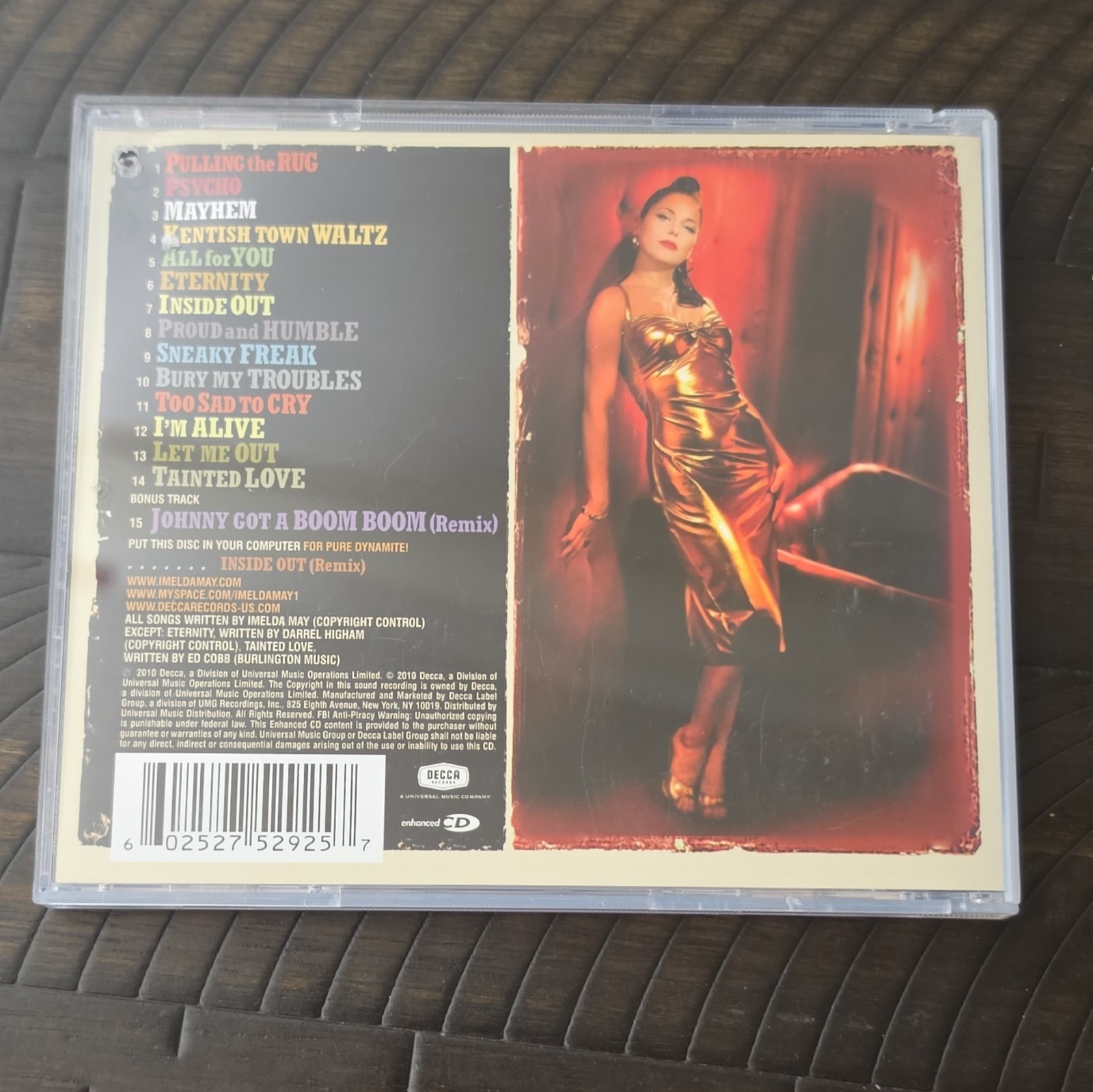 Imelda May Mayhem CD Album 2010 Decca Rock Jewel Case 16 Tracks USA