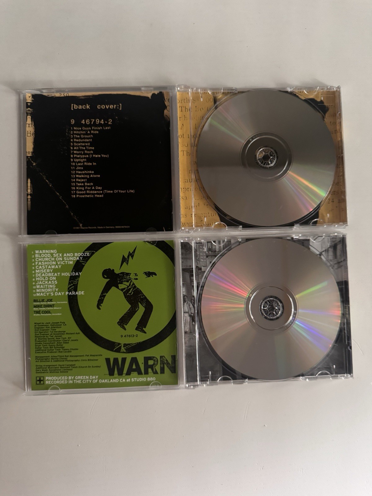 Green Day CD Collection Lot (8 CDs) American Idiot Nimrod Warning 1039 + More